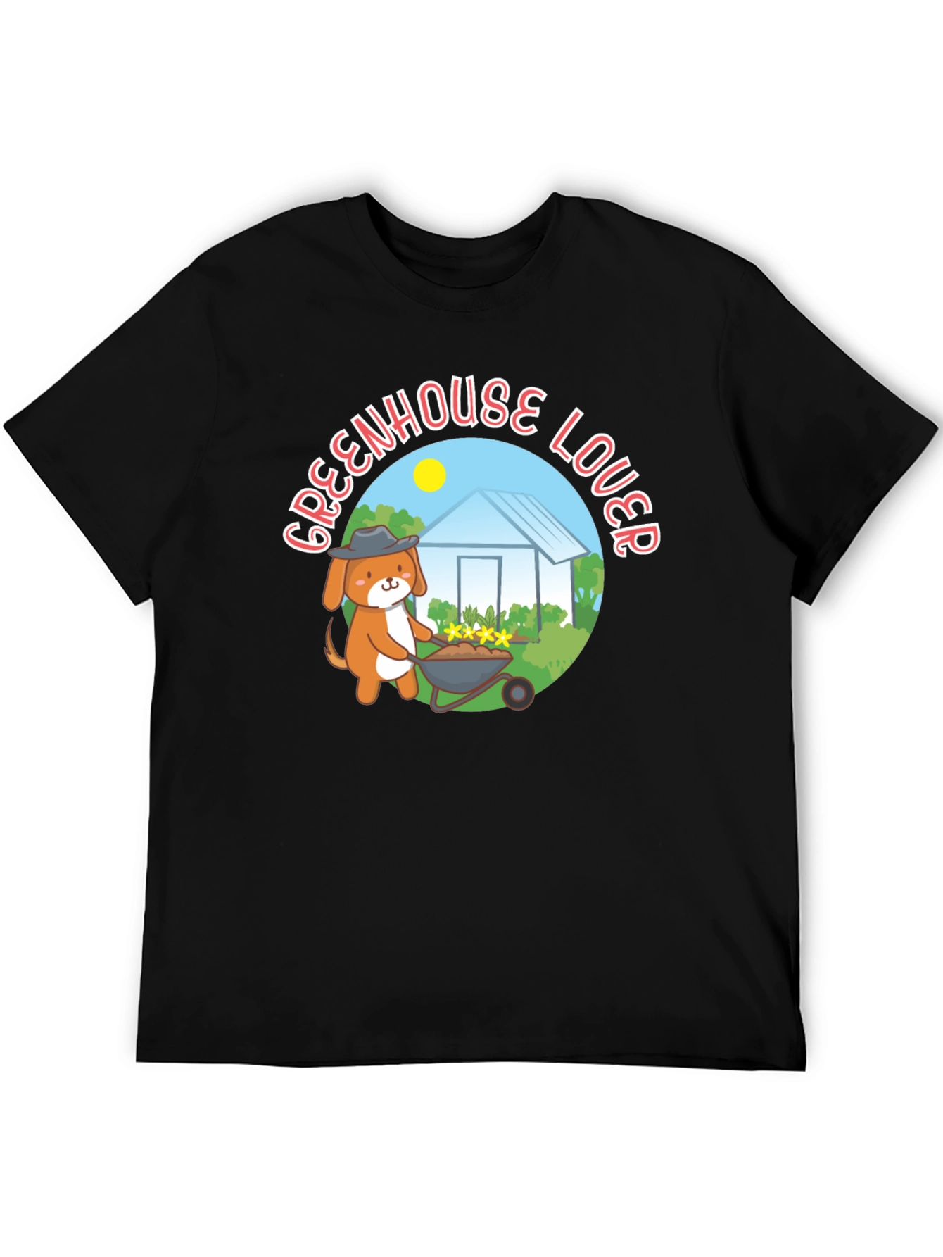 Greenhouse Lover Dog Graphic T-Shirt