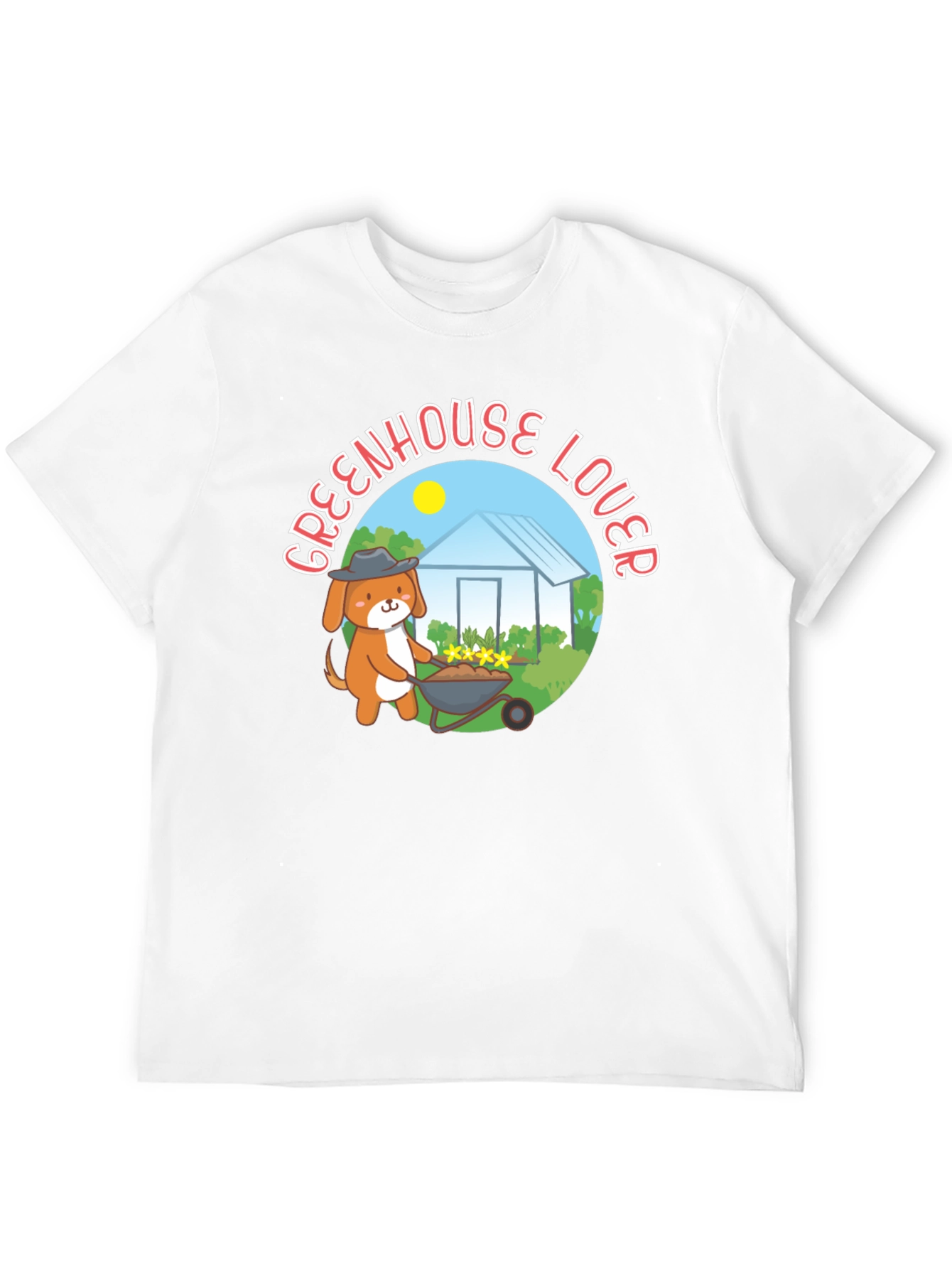 Greenhouse Lover Dog Graphic T-Shirt