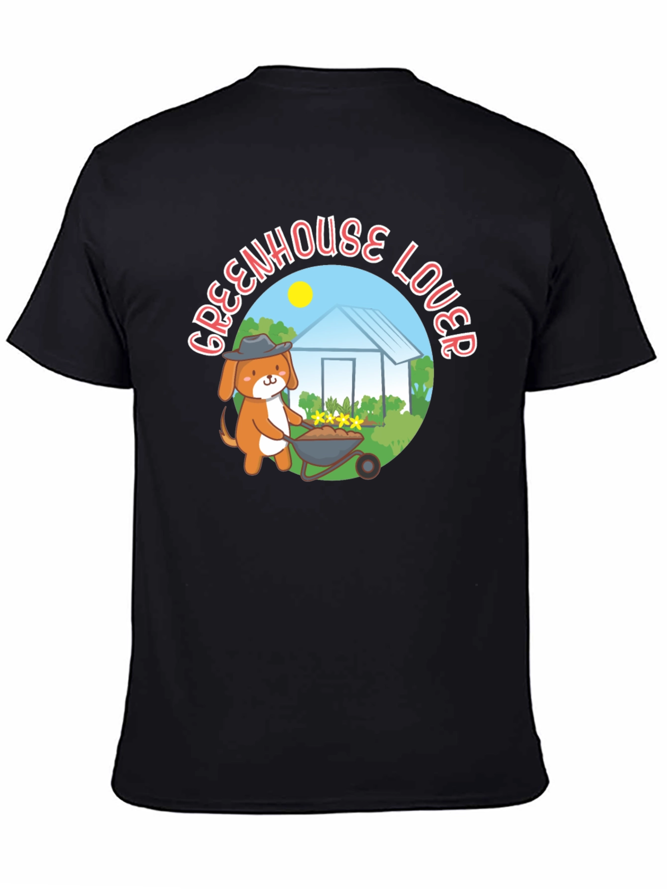 Greenhouse Lover Dog Graphic T-Shirt