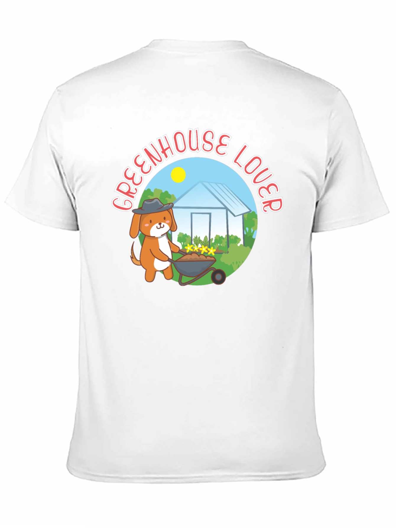 Greenhouse Lover Dog Graphic T-Shirt