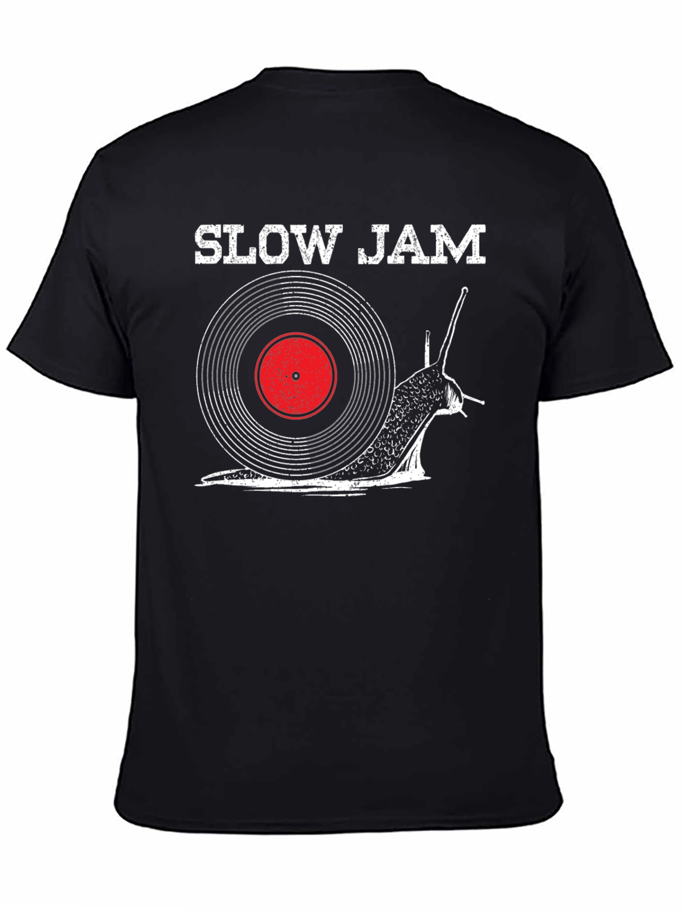 Slow Jam Snail Record Graphic T-Shirt
