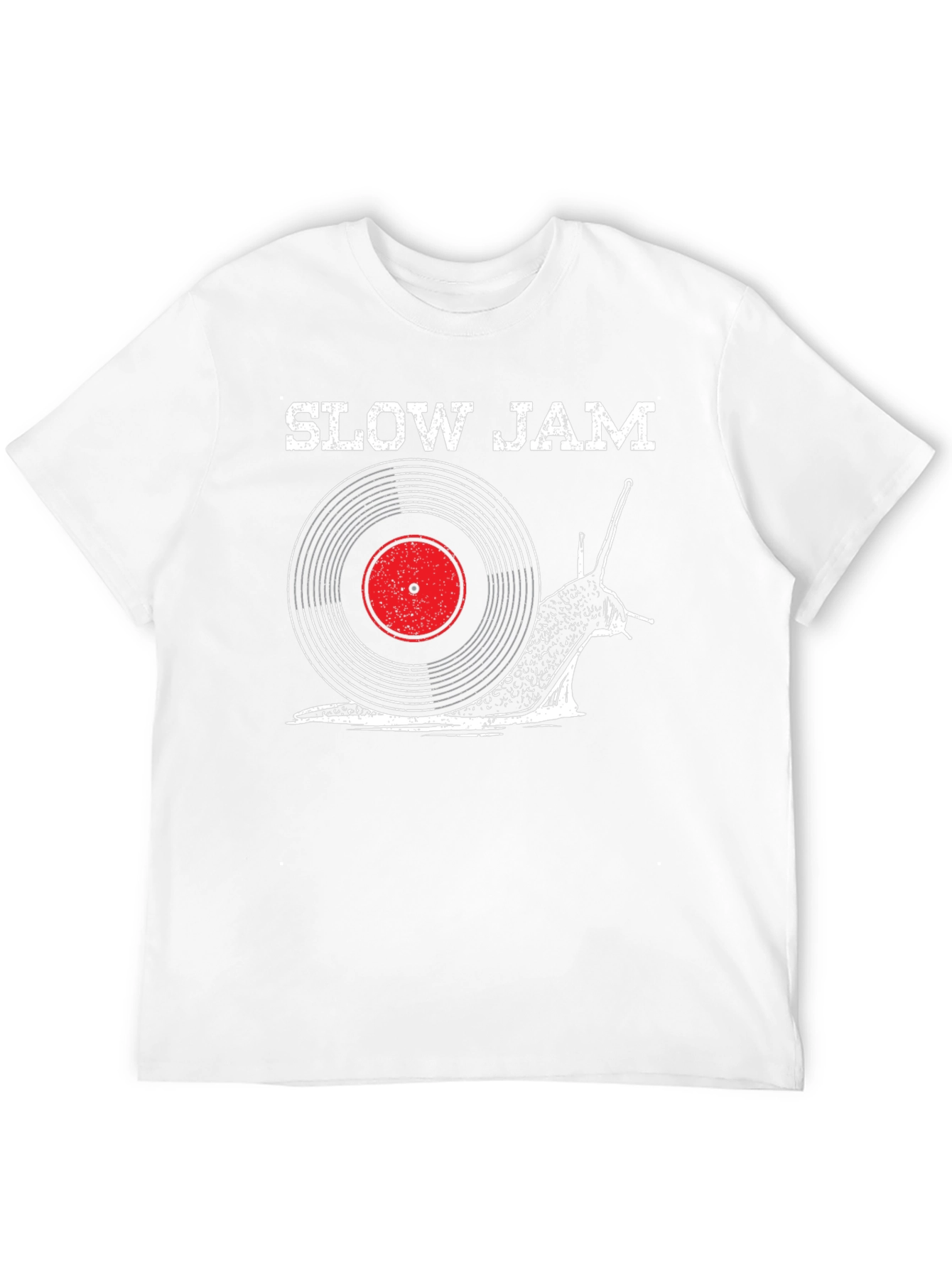 Slow Jam Snail Record Graphic T-Shirt