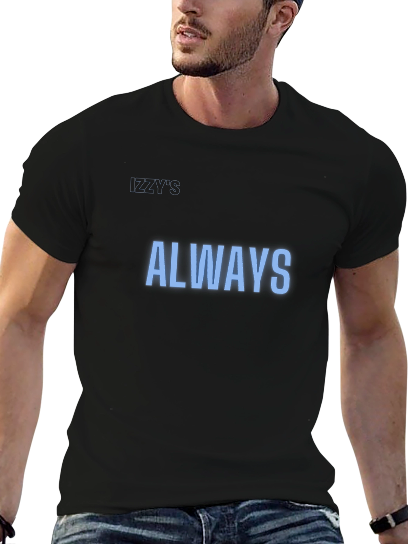 Mens Black Always Graphic Tee
