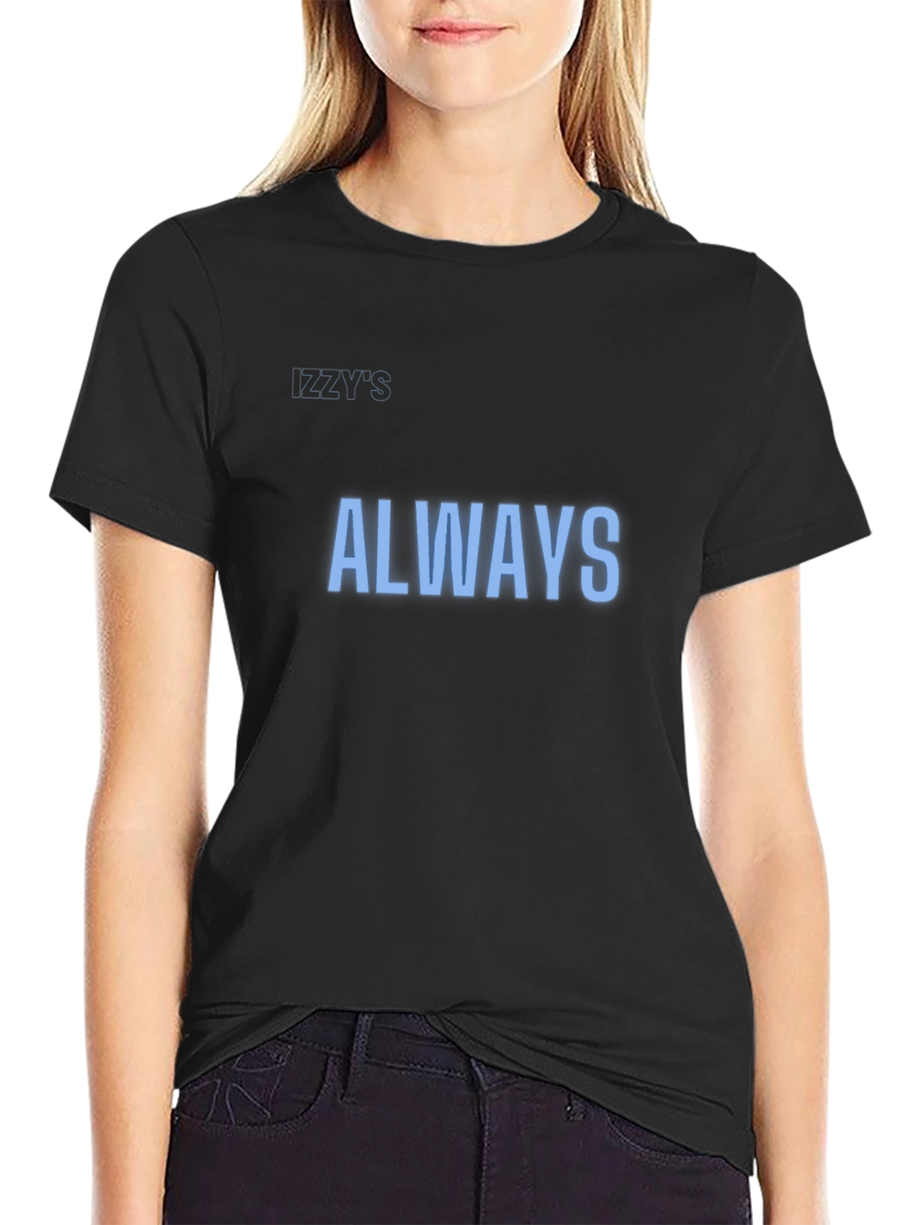 Mens Black Always Graphic Tee