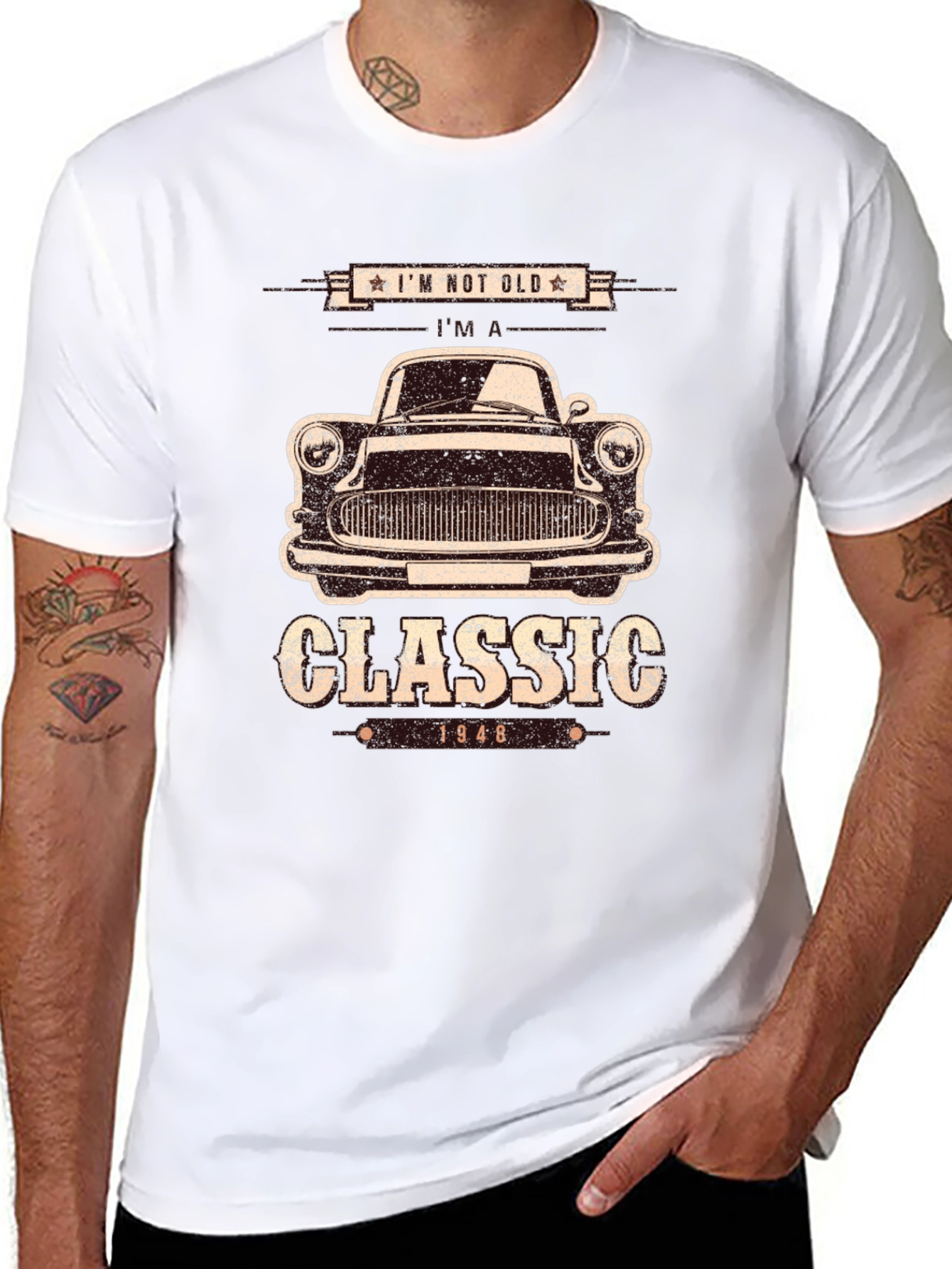 Classic 1948 Car Graphic T-Shirt