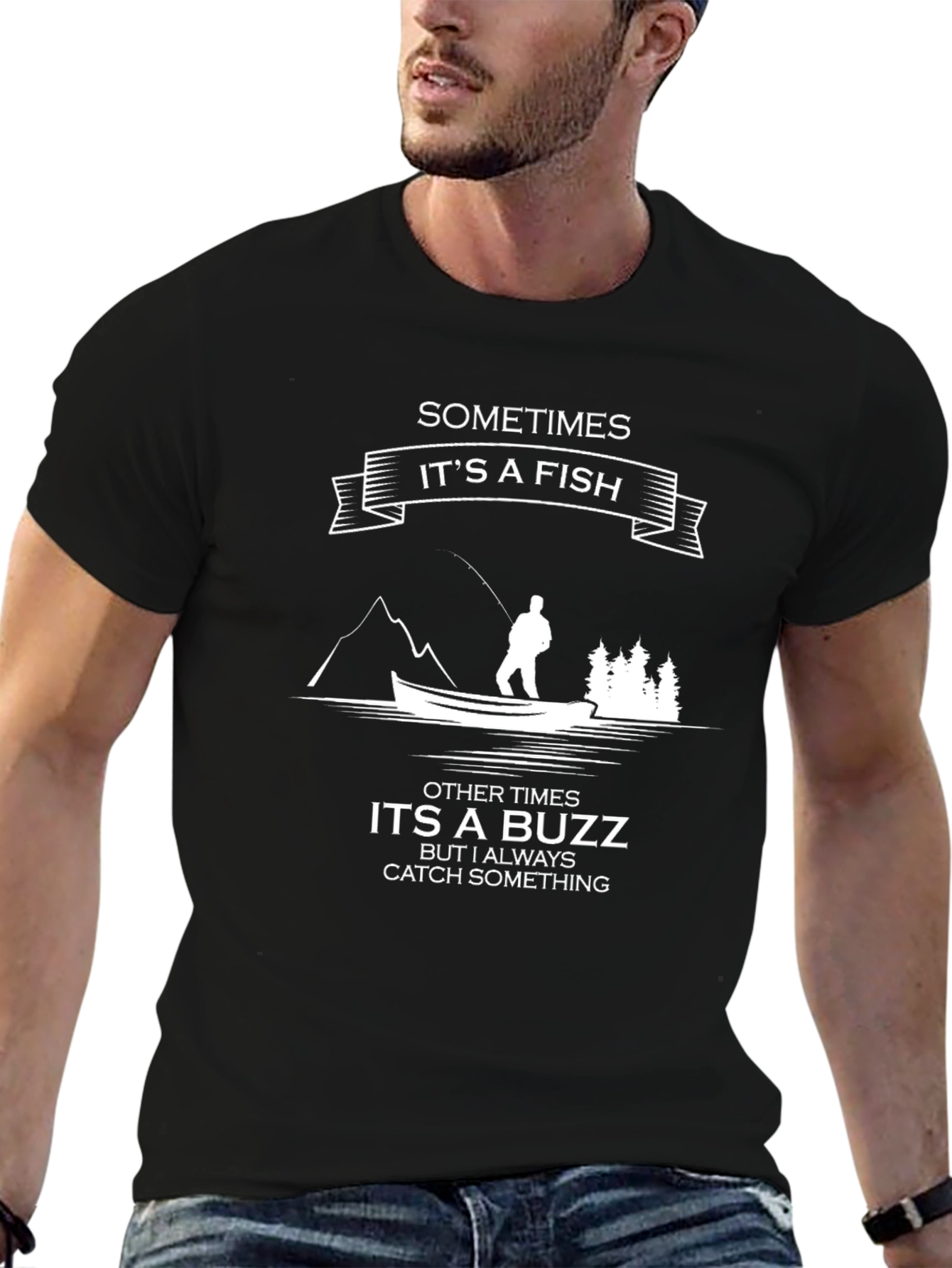 Fishing T-Shirt: Sometimes Its a Fish Tee