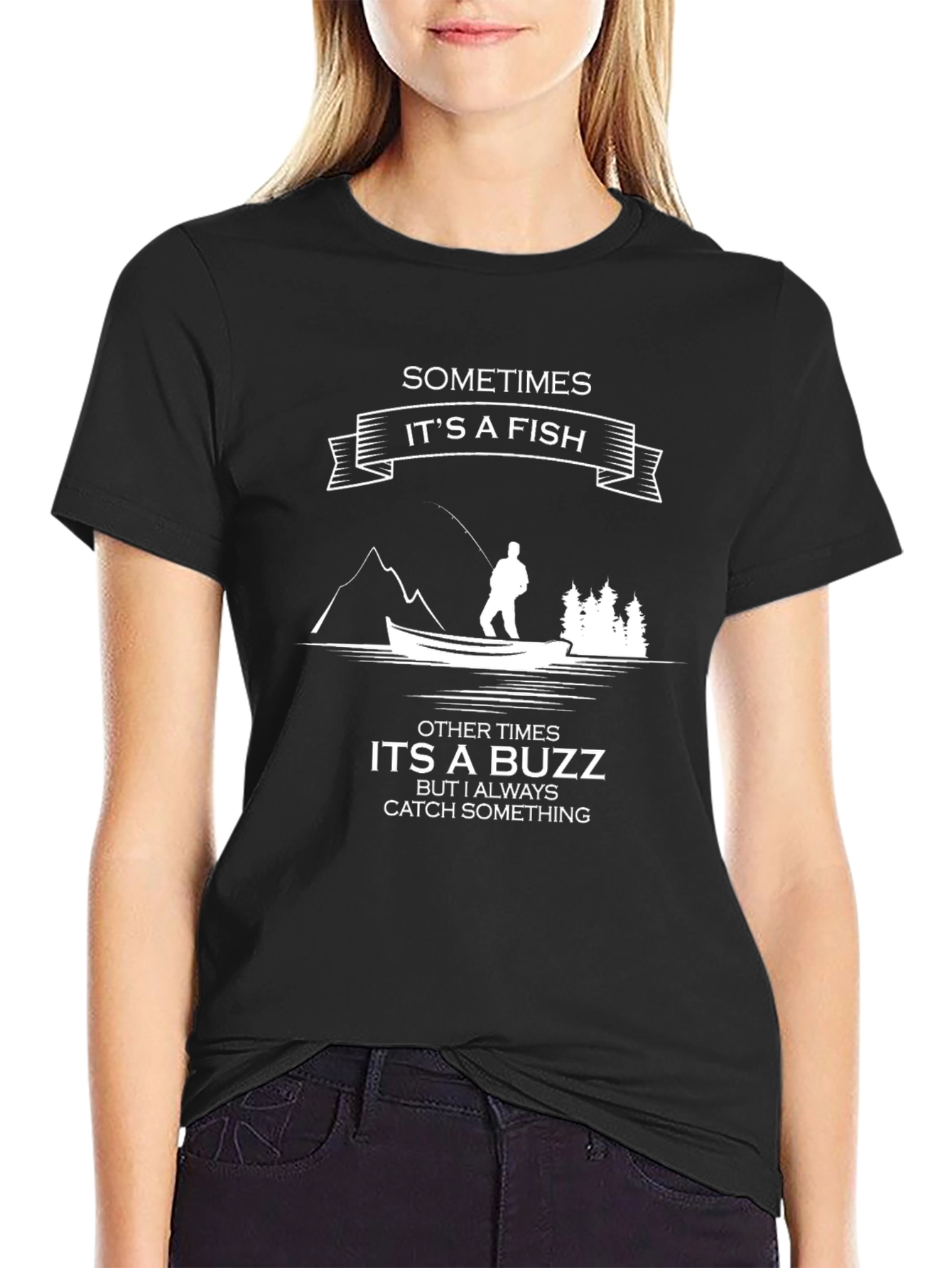Fishing T-Shirt: Sometimes Its a Fish Tee