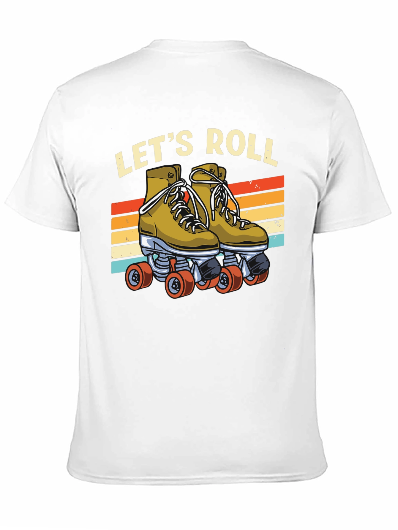 Lets Roll Retro Roller Skate T-Shirt