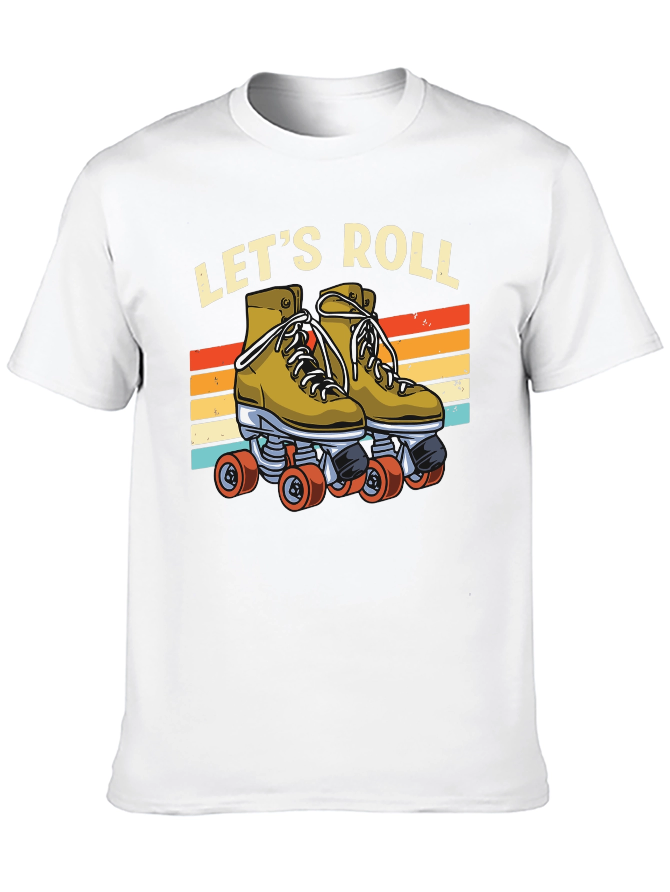 Lets Roll Retro Roller Skate T-Shirt