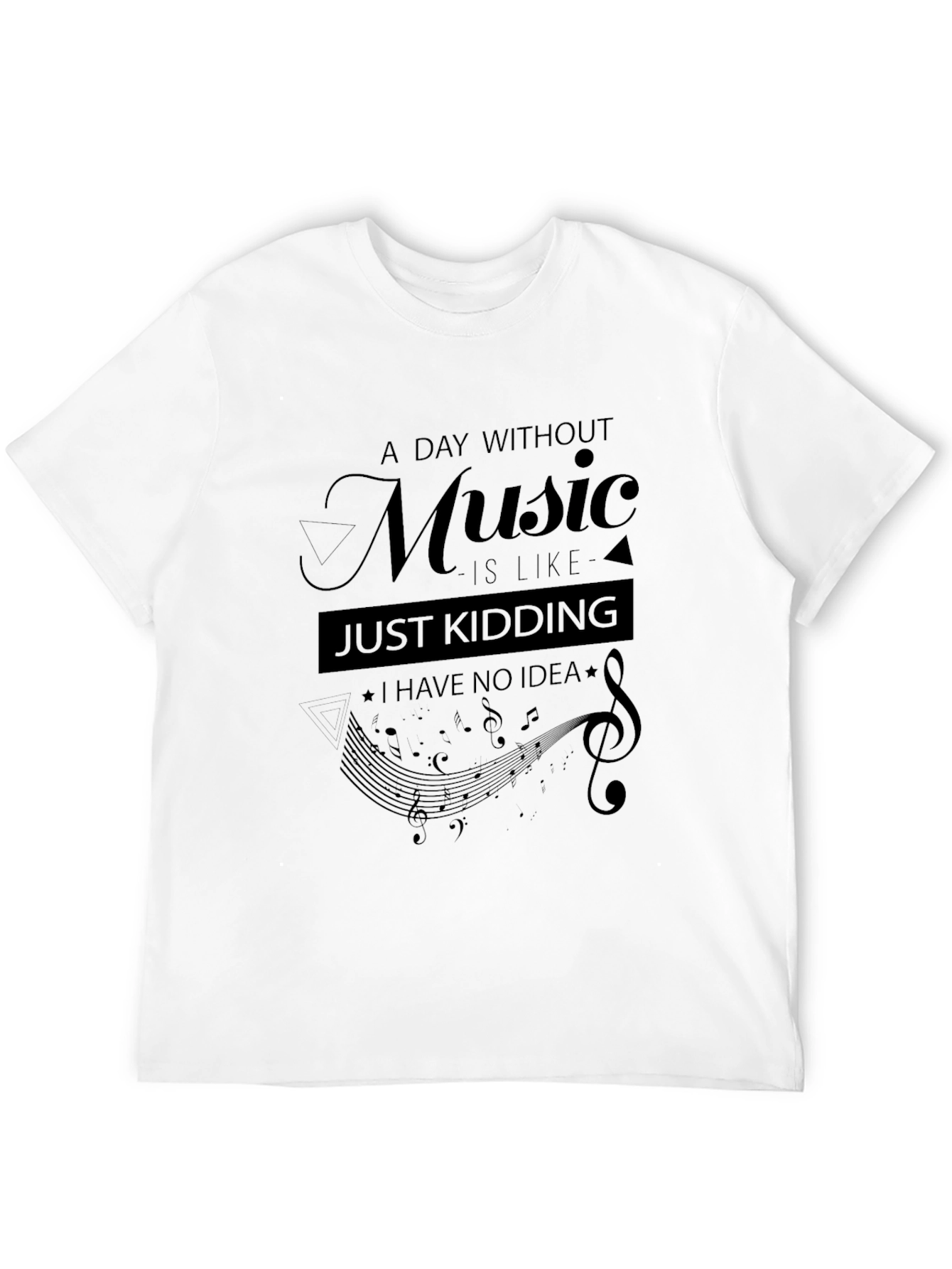 Music Lovers Black Graphic Tee
