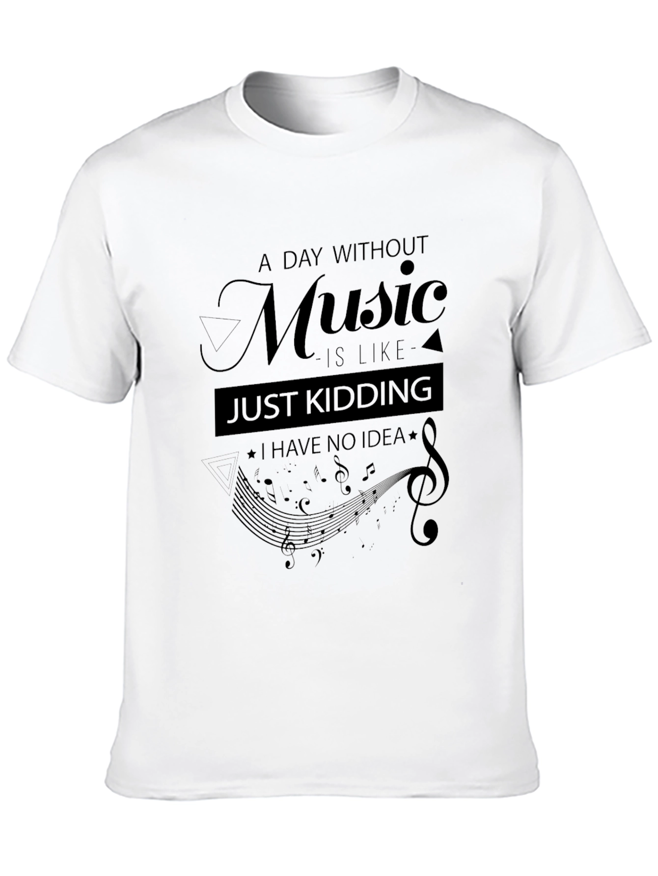 Music Lovers Black Graphic Tee