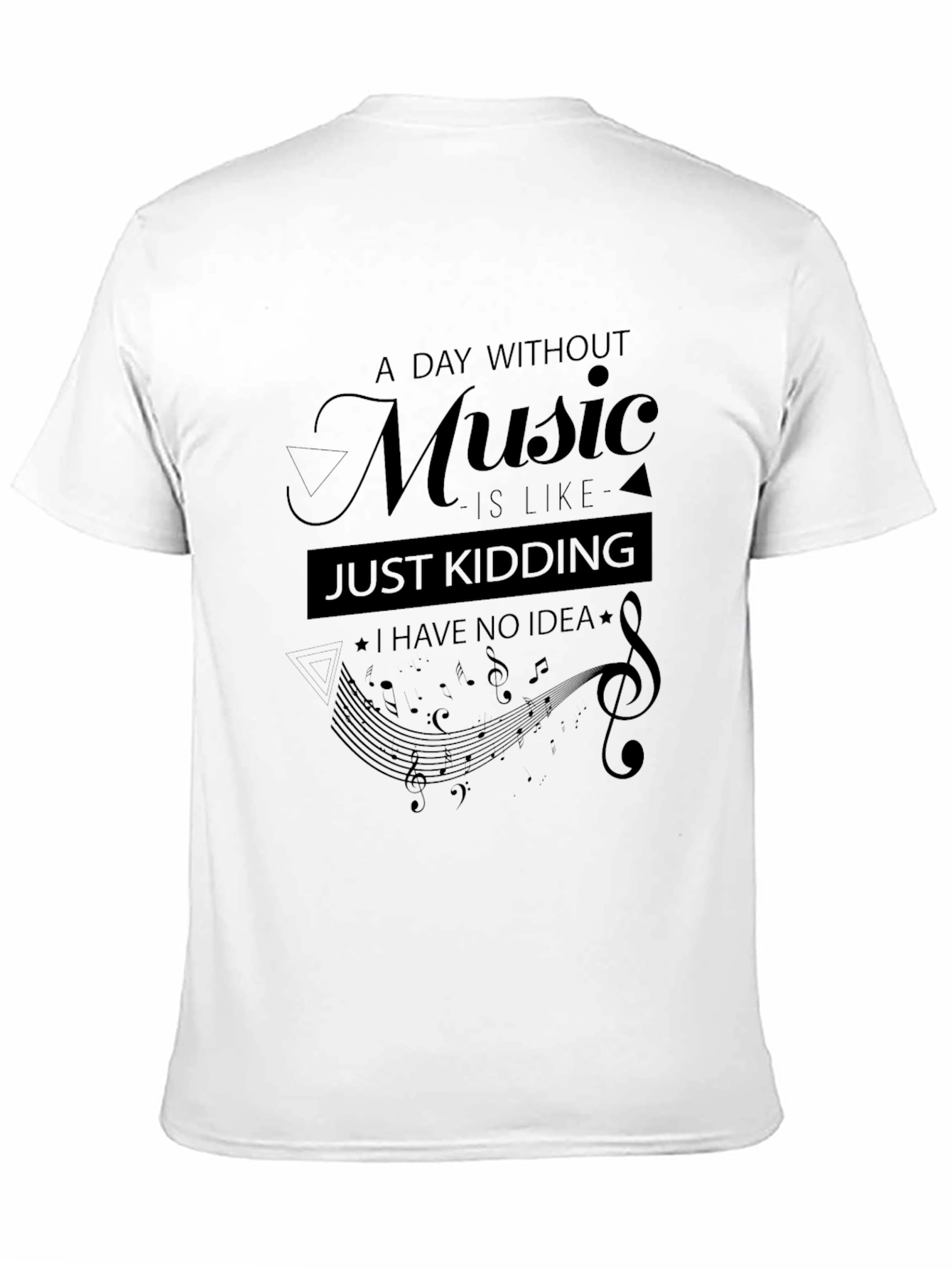 Music Lovers Black Graphic Tee