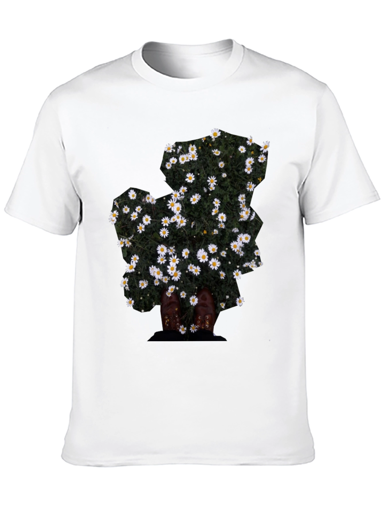 Floral Graphic Black T-Shirt