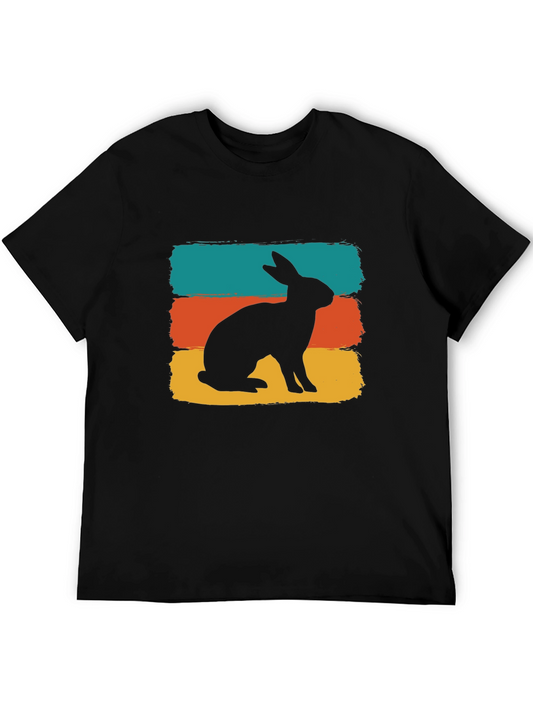 Retro Rabbit Silhouette T-Shirt