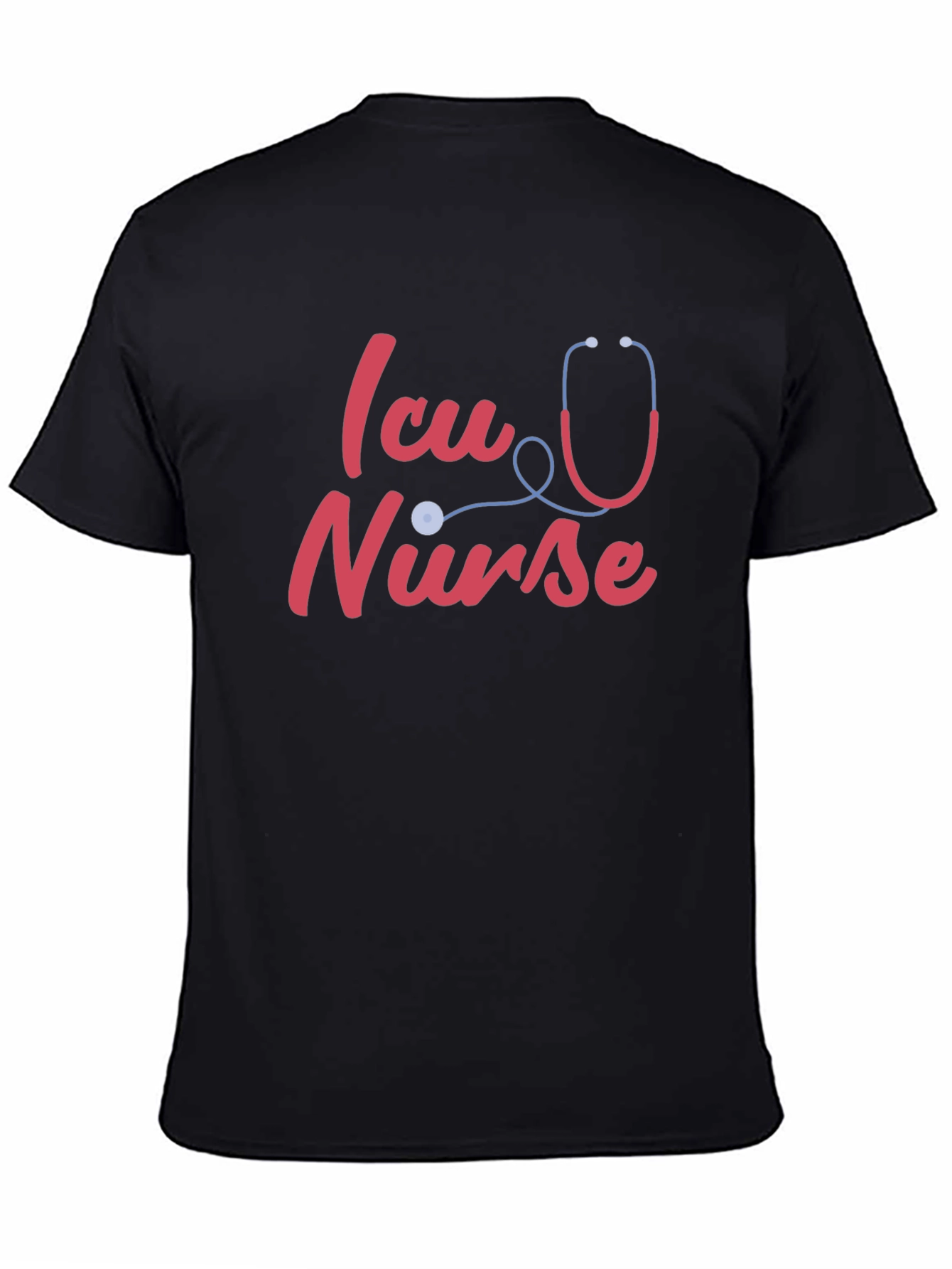 ICU Nurse T-Shirt - Stethoscope Design