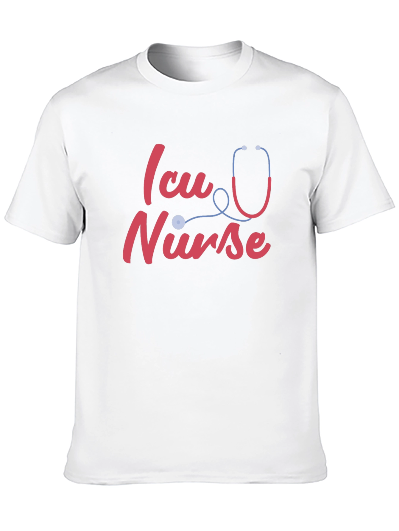 ICU Nurse T-Shirt - Stethoscope Design