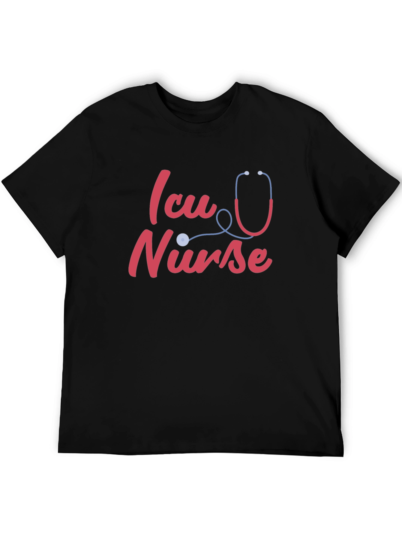 ICU Nurse T-Shirt - Stethoscope Design