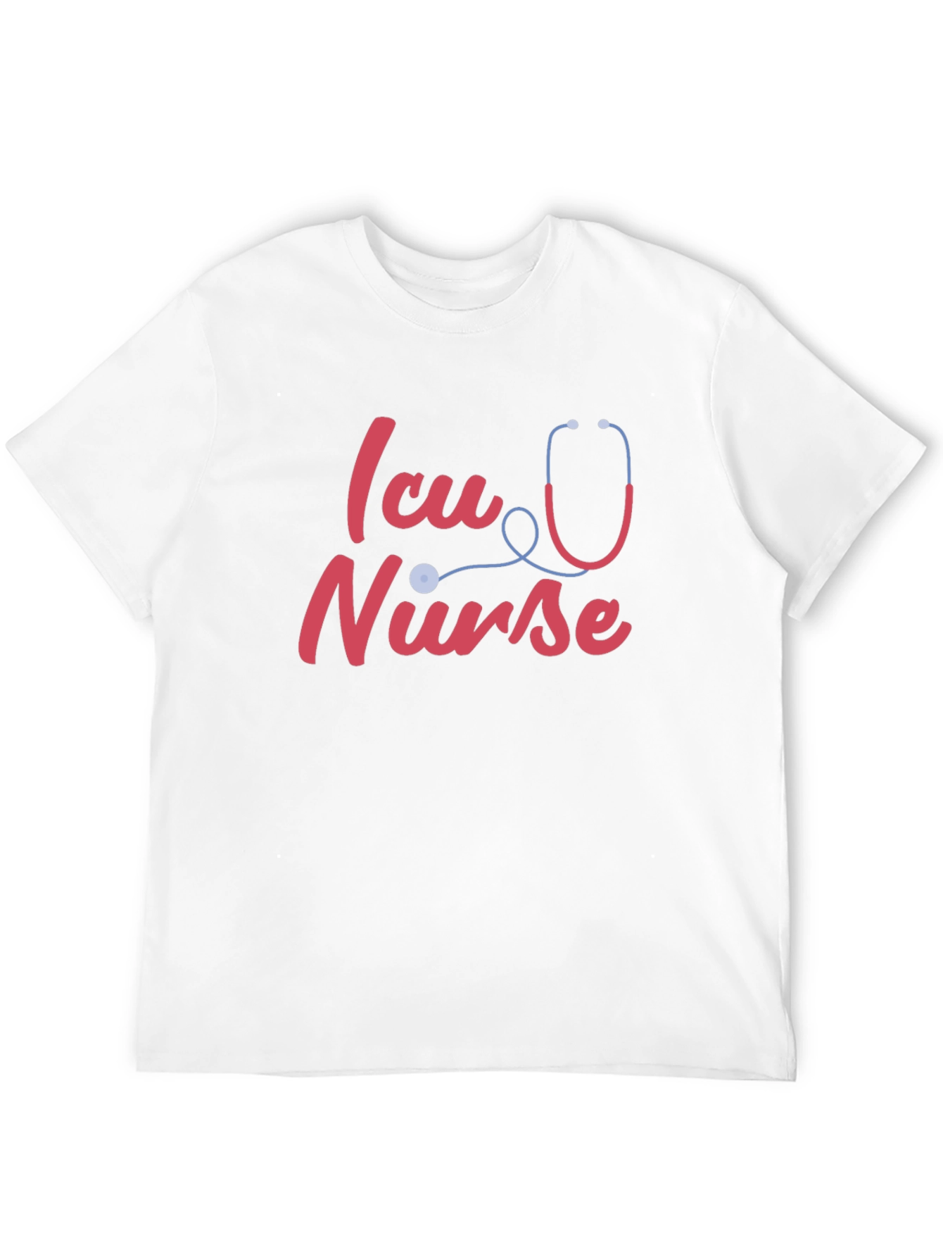 ICU Nurse T-Shirt - Stethoscope Design