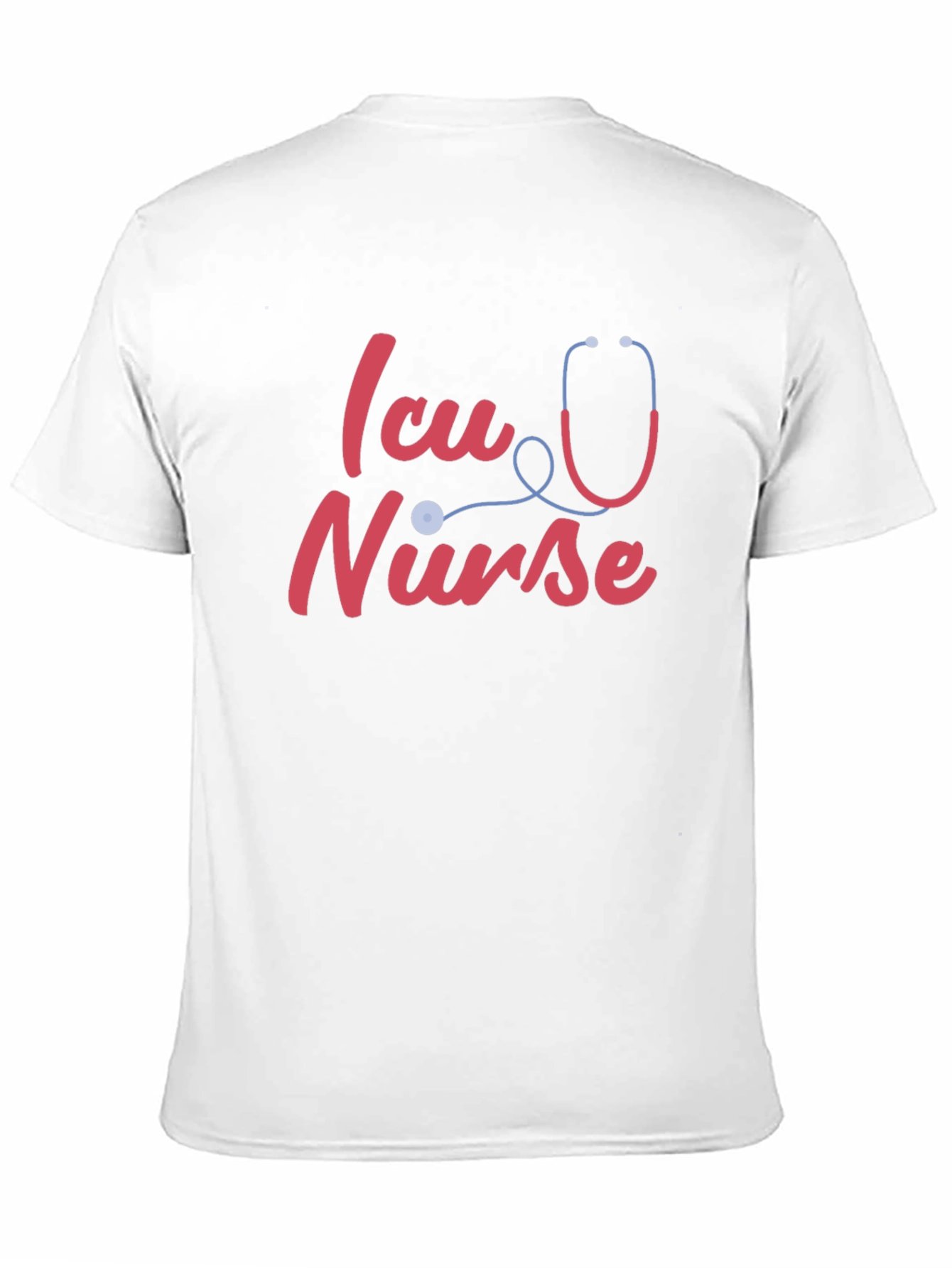 ICU Nurse T-Shirt - Stethoscope Design