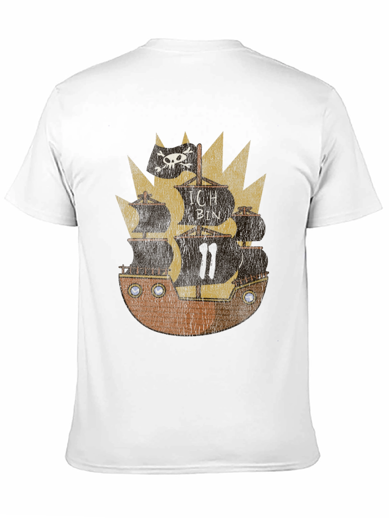 Pirate Ship Graphic Tee - Nautical Adventure T-Shirt