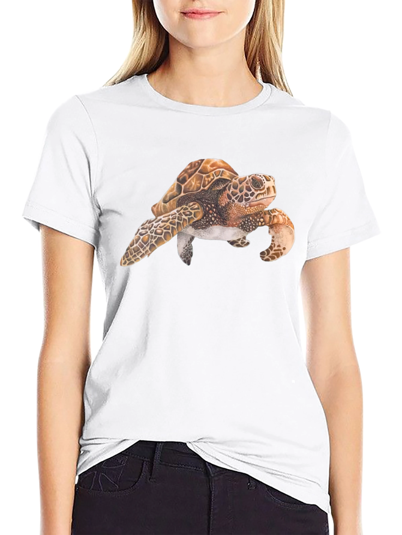 Sea Turtle Graphic Black T-Shirt