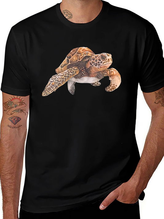 Sea Turtle Graphic Black T-Shirt