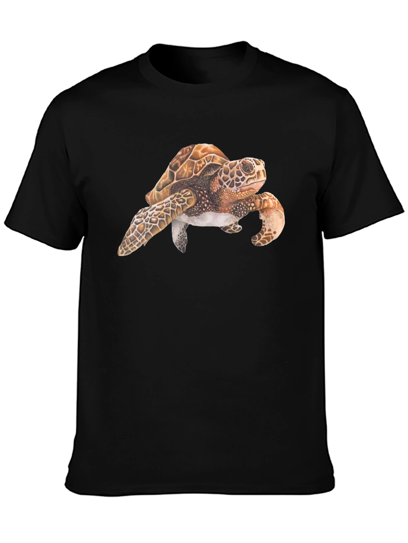 Sea Turtle Graphic Black T-Shirt