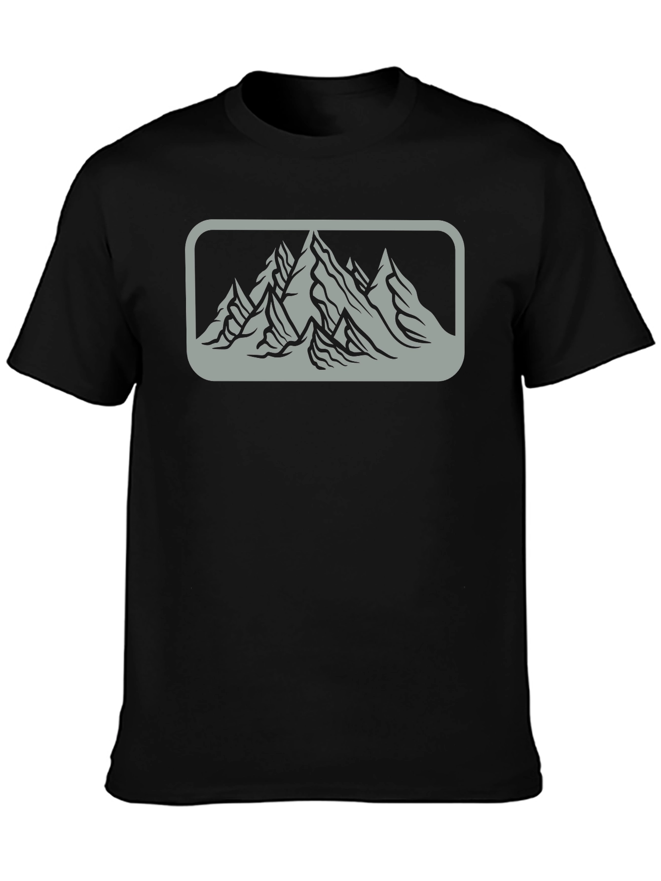 Mountain Graphic Mens Black Tee