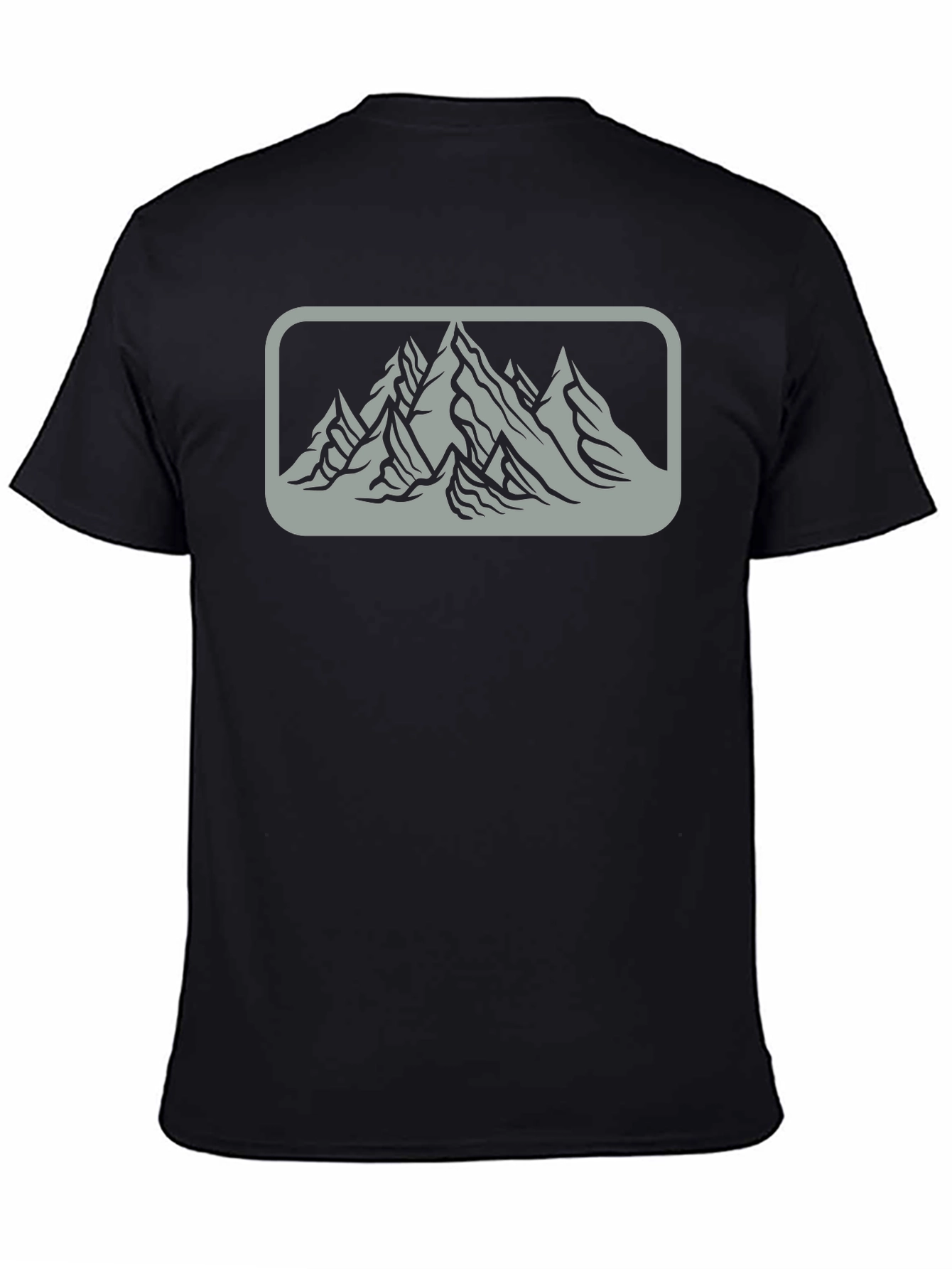 Mountain Graphic Mens Black Tee