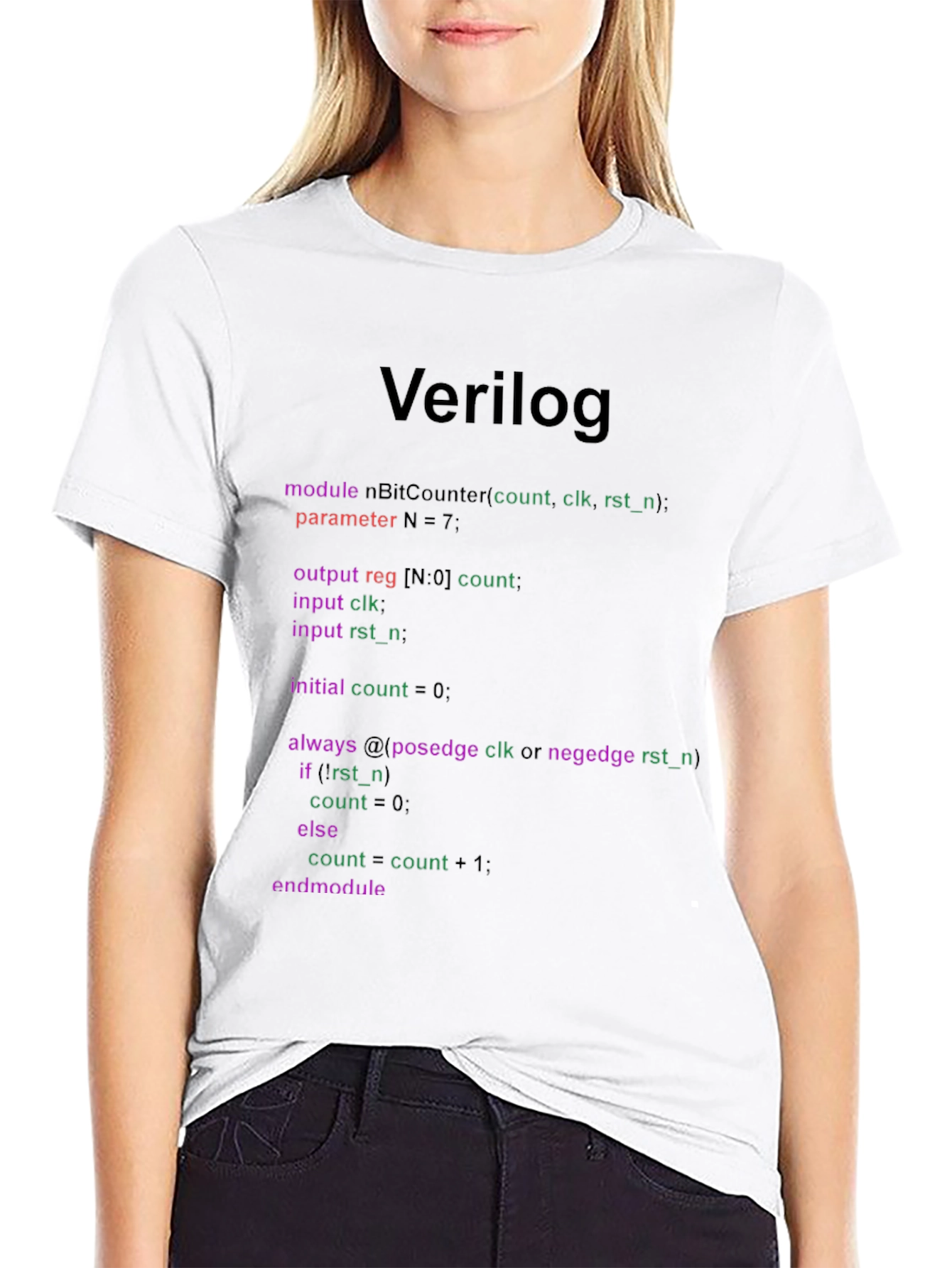 Verilog Code T-Shirt - Programmer Apparel