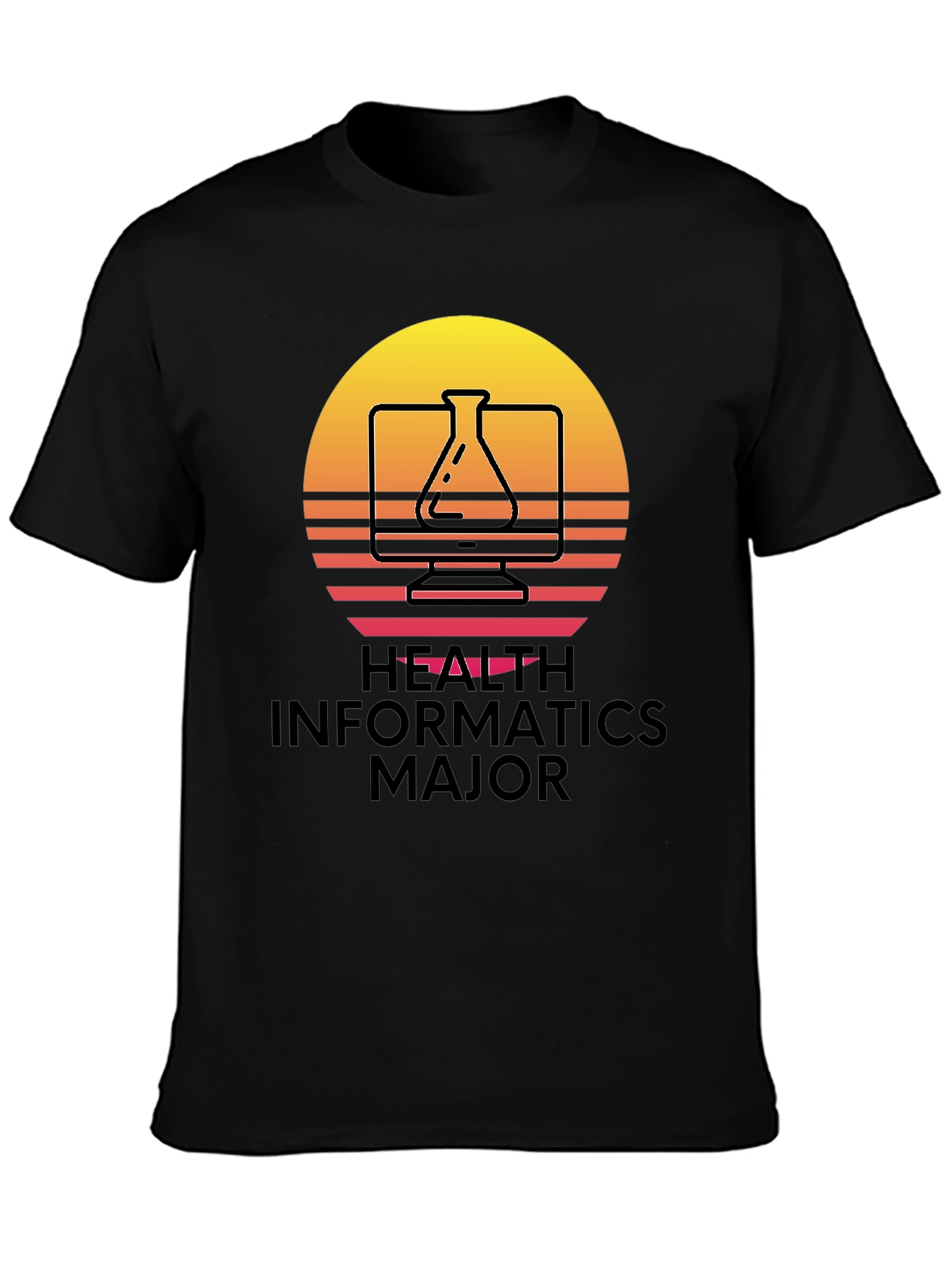 Health Informatics Major T-Shirt Retro Design