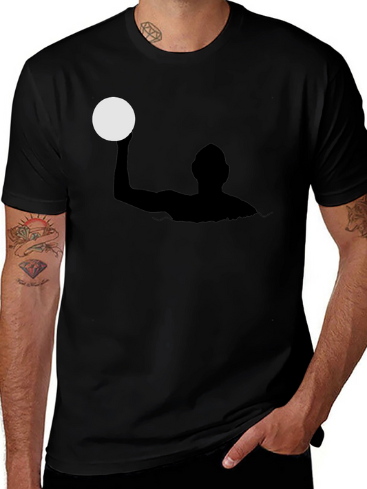 Water Polo Silhouette Black T-Shirt