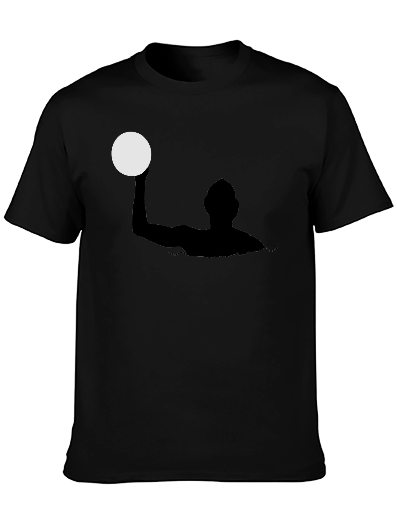 Water Polo Silhouette Black T-Shirt