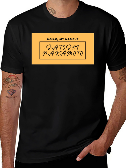 Satoshi Nakamoto T-Shirt - Crypto Founder Tribute Tee