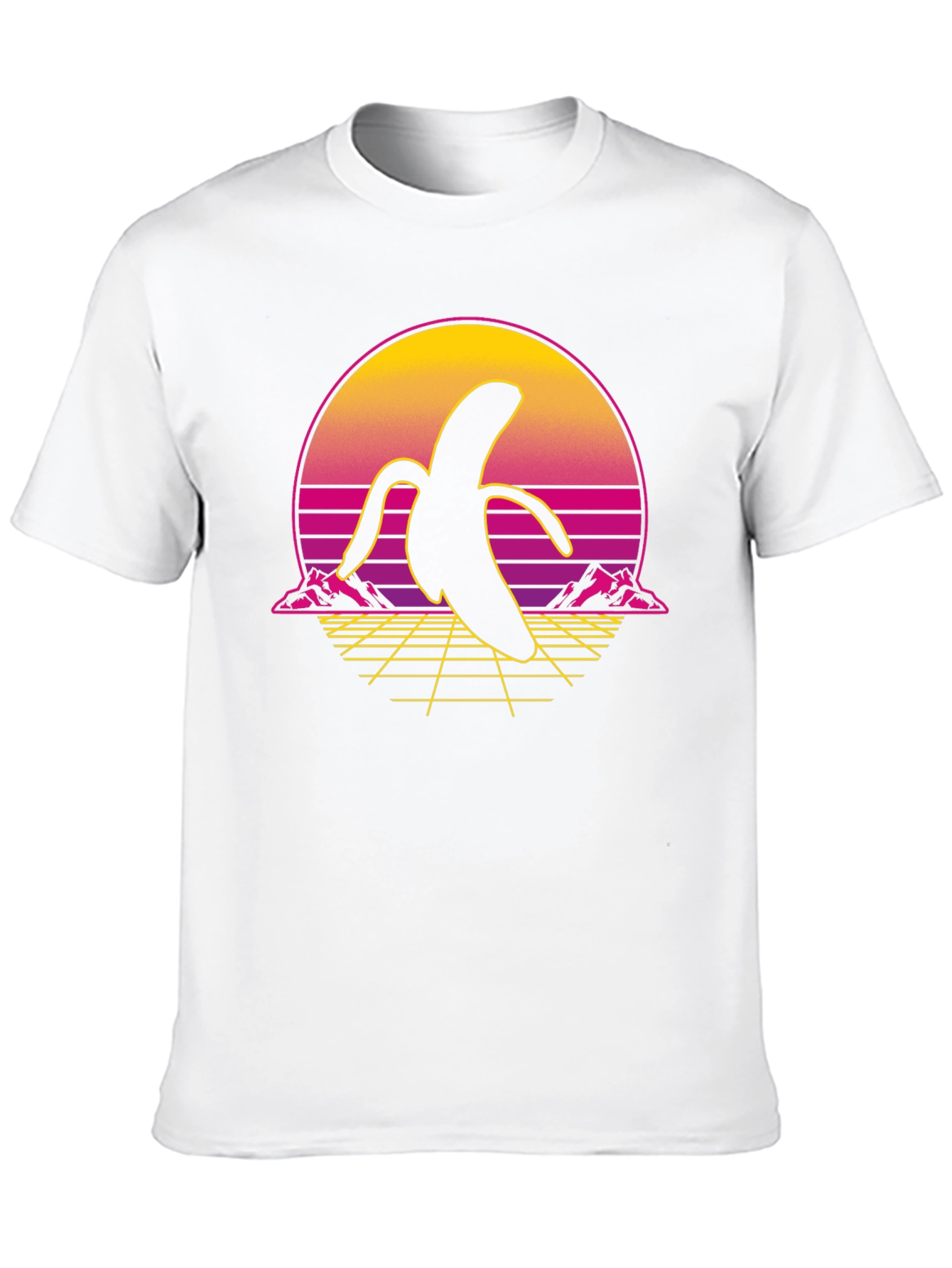 Retro Banana Graphic Tee - Black Shirt