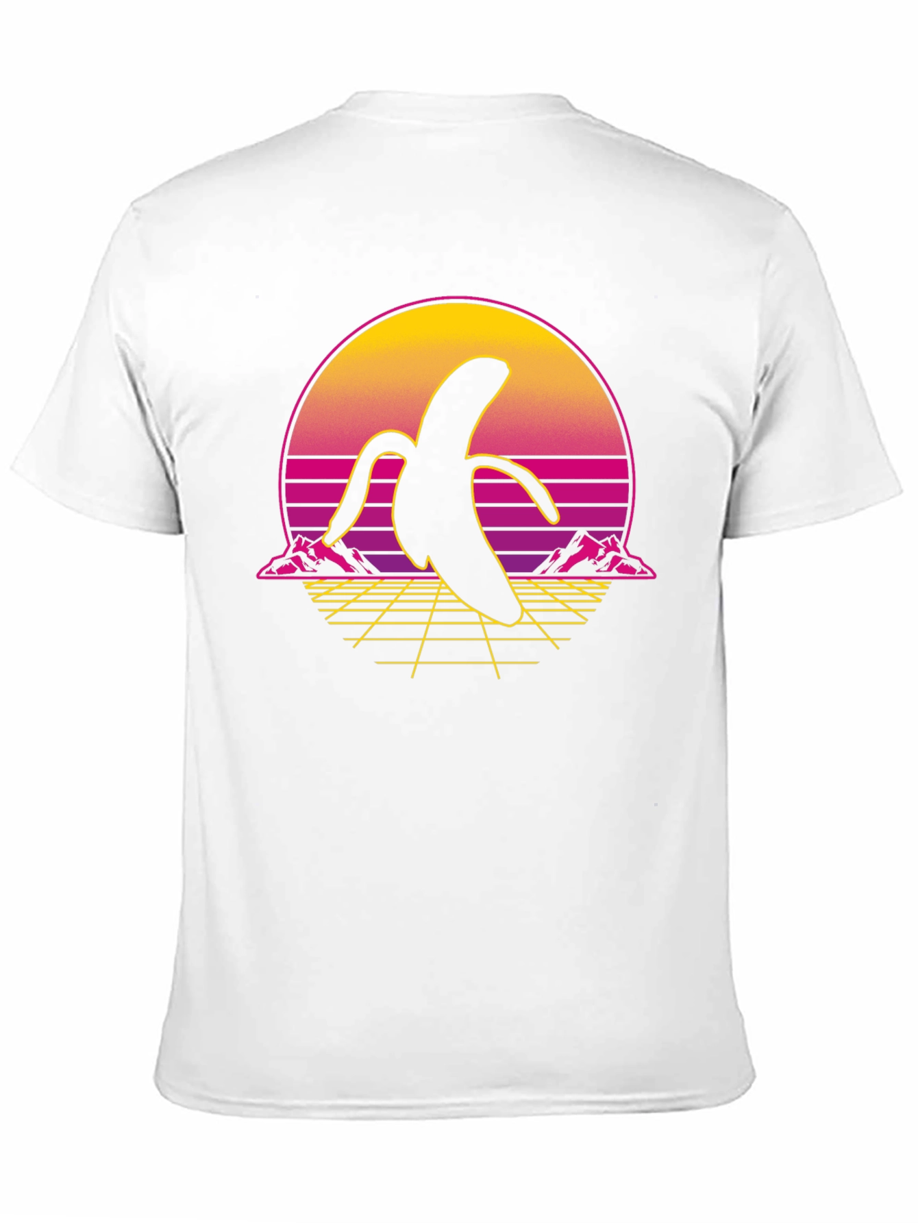 Retro Banana Graphic Tee - Black Shirt