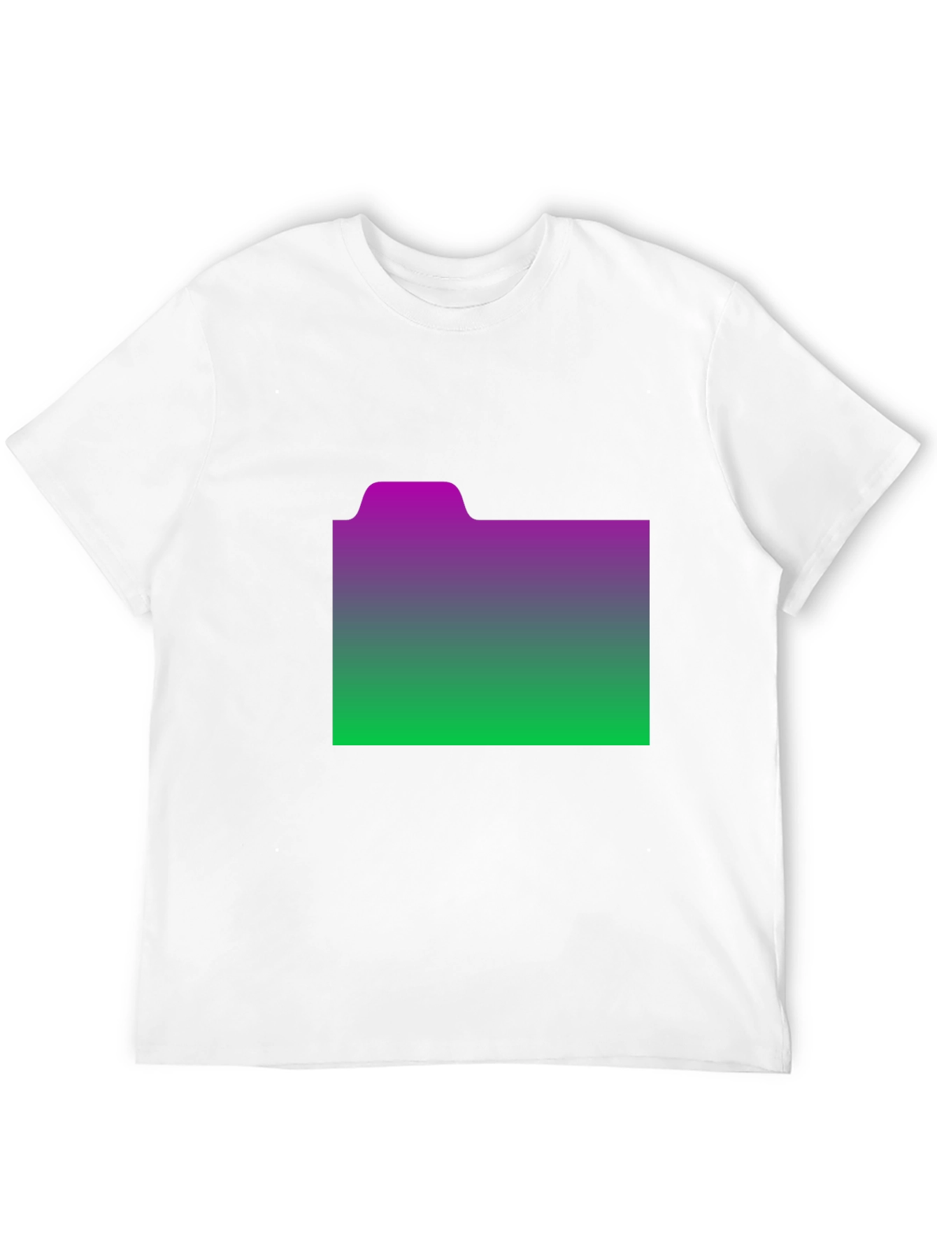 Gradient Folder Graphic Tee - Black