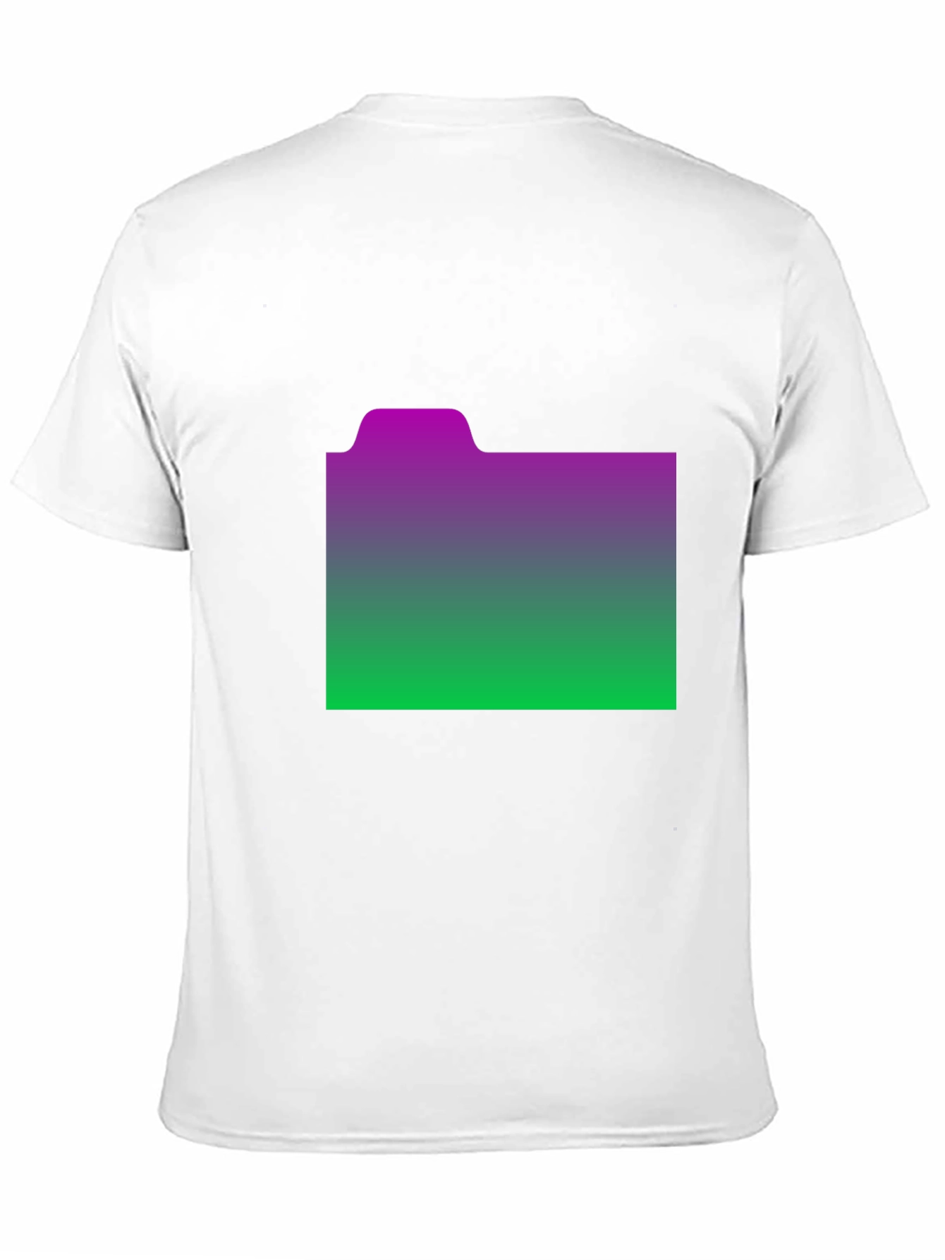 Gradient Folder Graphic Tee - Black