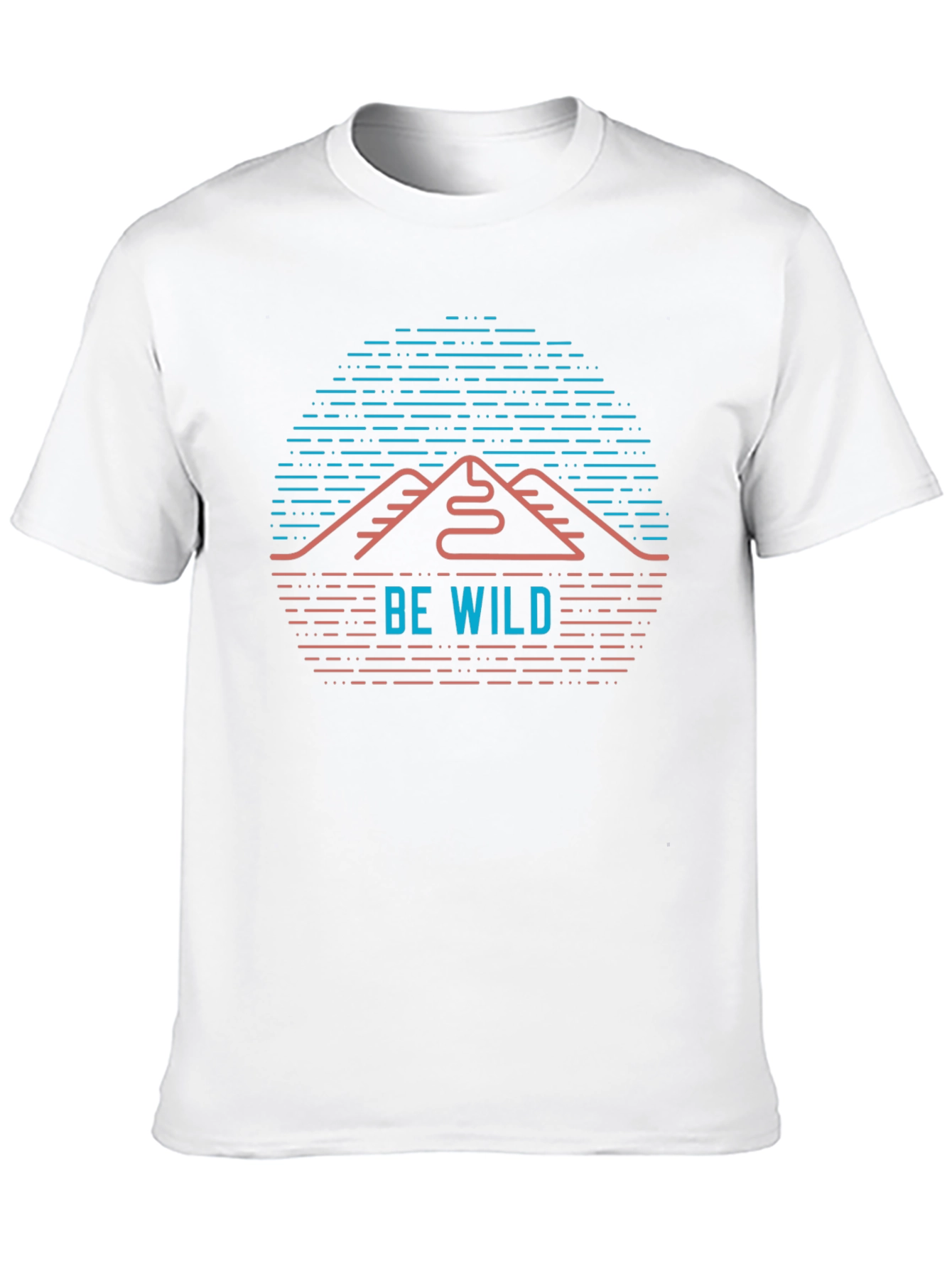 Be Wild Mountain Graphic Black T-Shirt