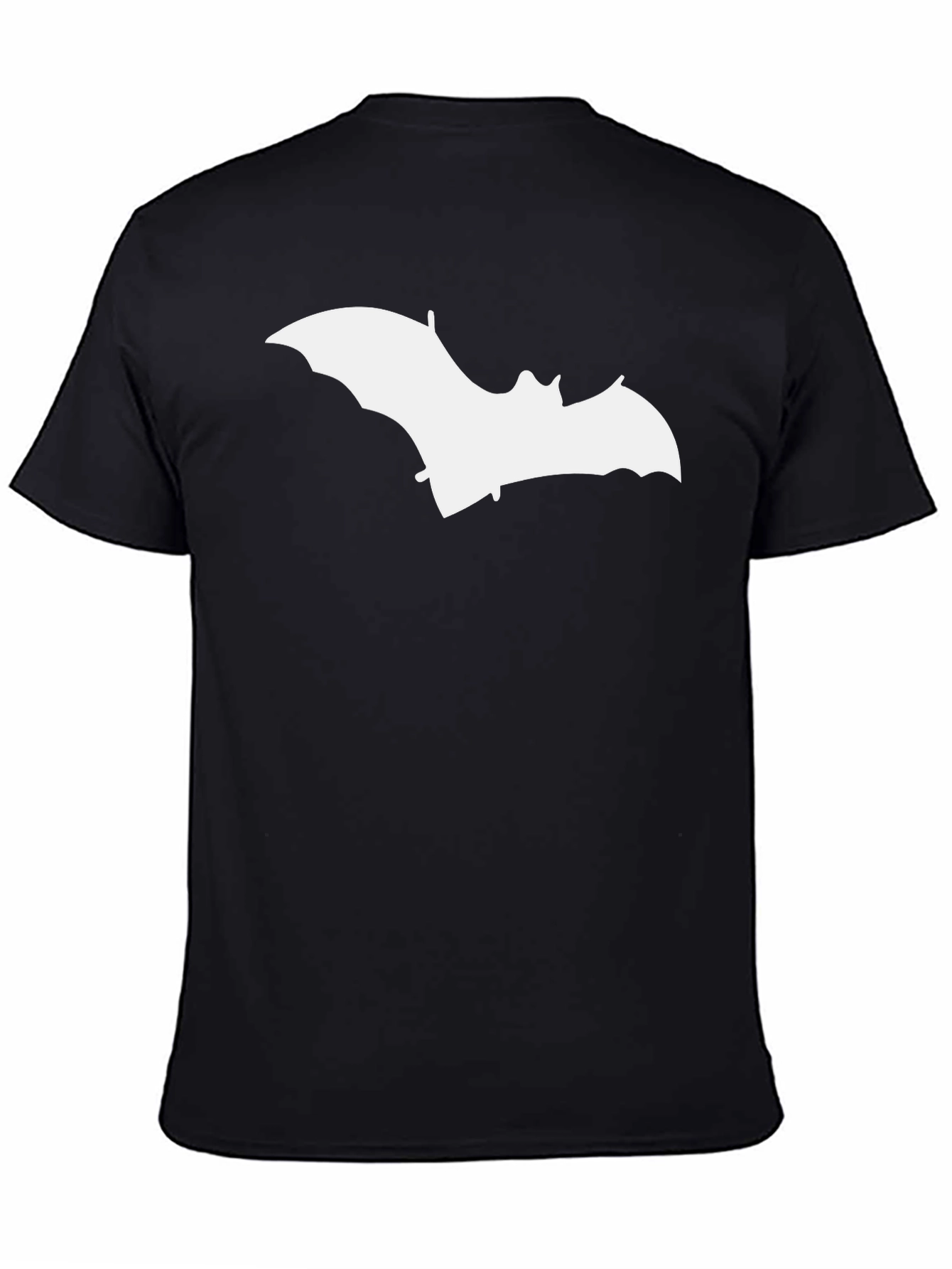 Bat Graphic Tee - Modern Style Black T-Shirt