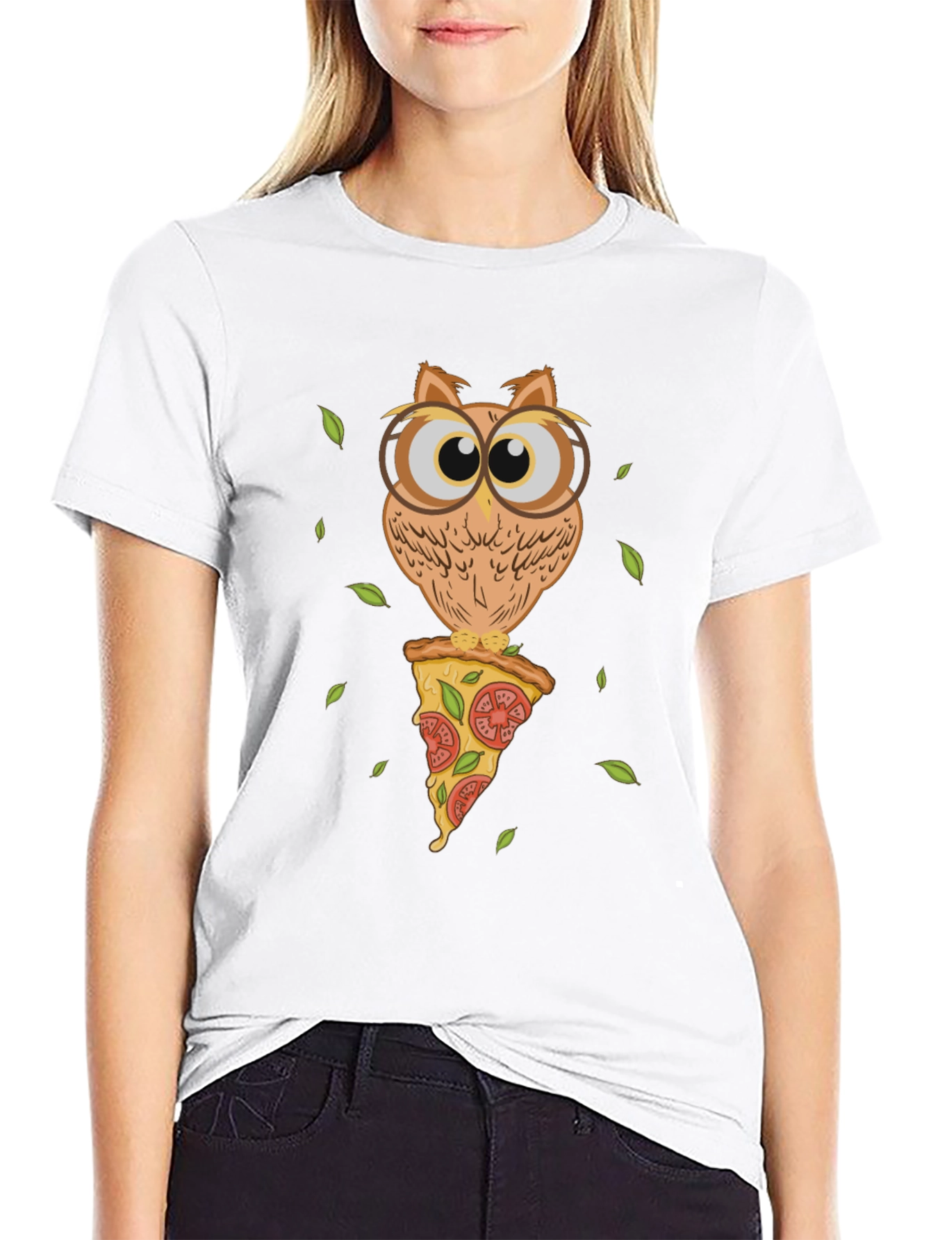 Owl Pizza Slice T-Shirt - Unique Graphic Tee