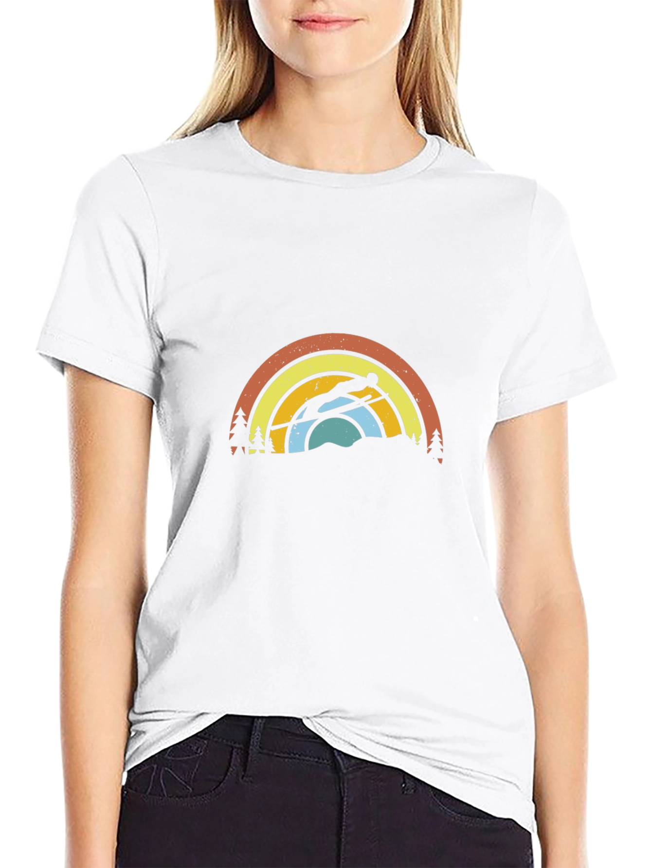 Retro Ski Jumper Graphic Tee