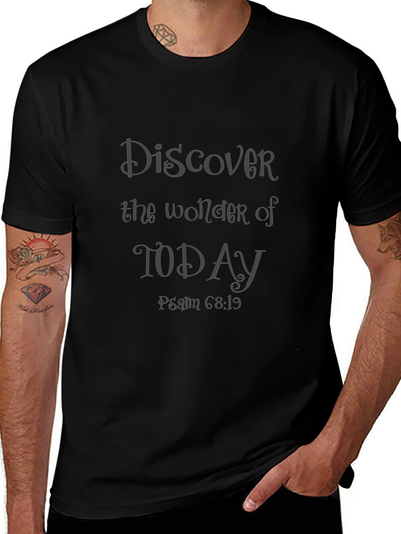 Discover Today Psalm 68:19 Graphic Tee