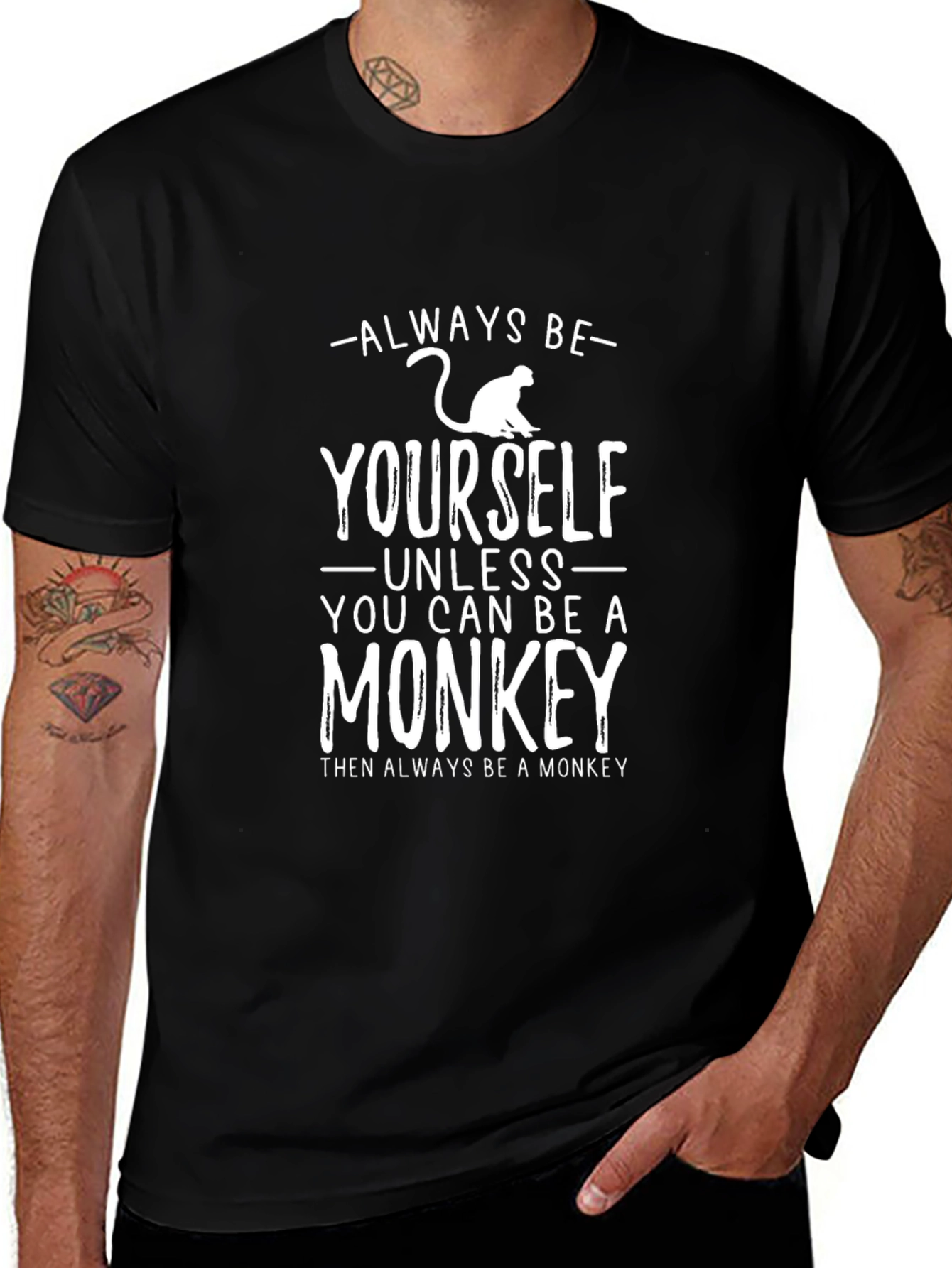 Always Be Yourself Monkey Graphic Tee
