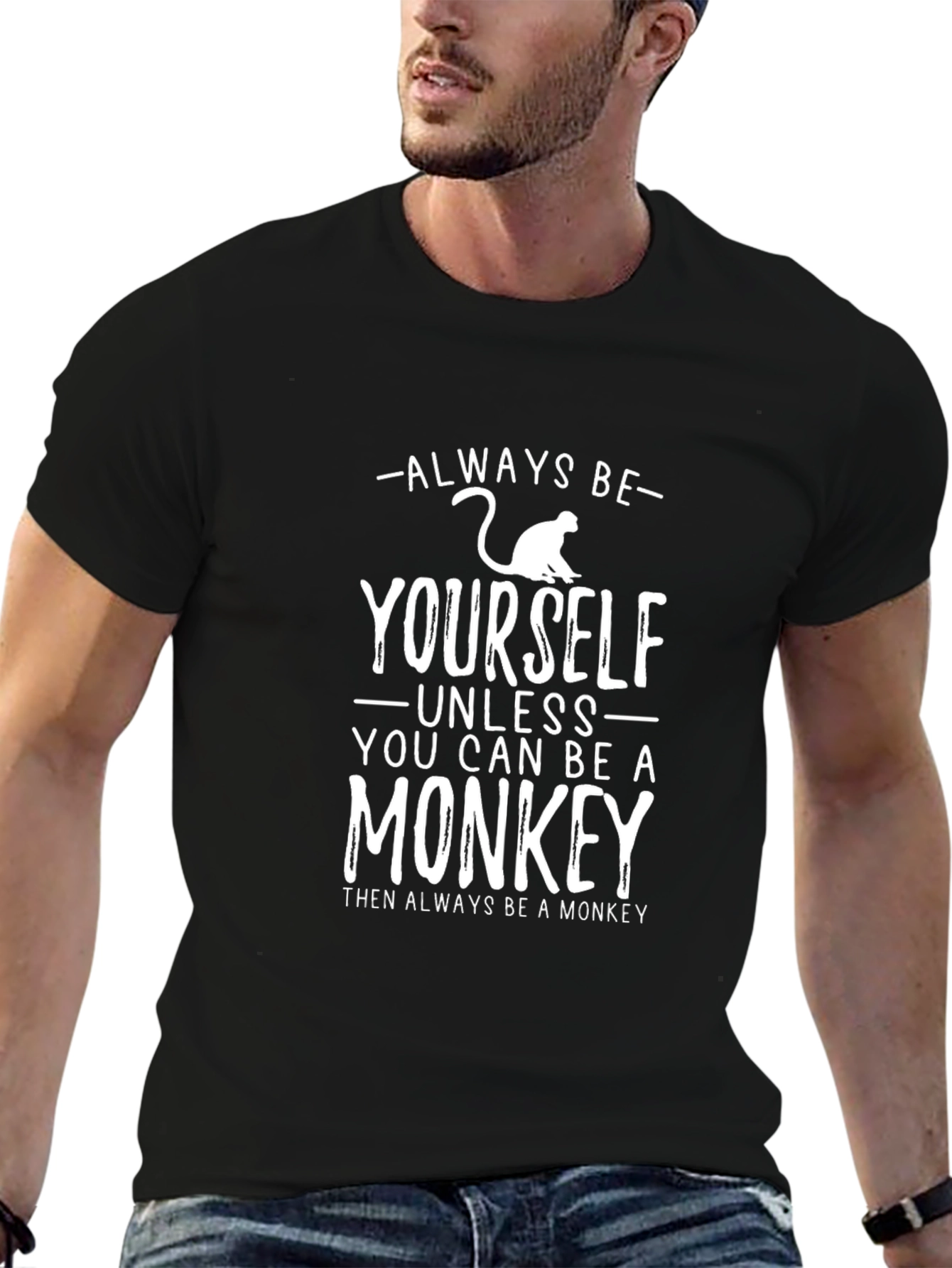 Always Be Yourself Monkey Graphic Tee