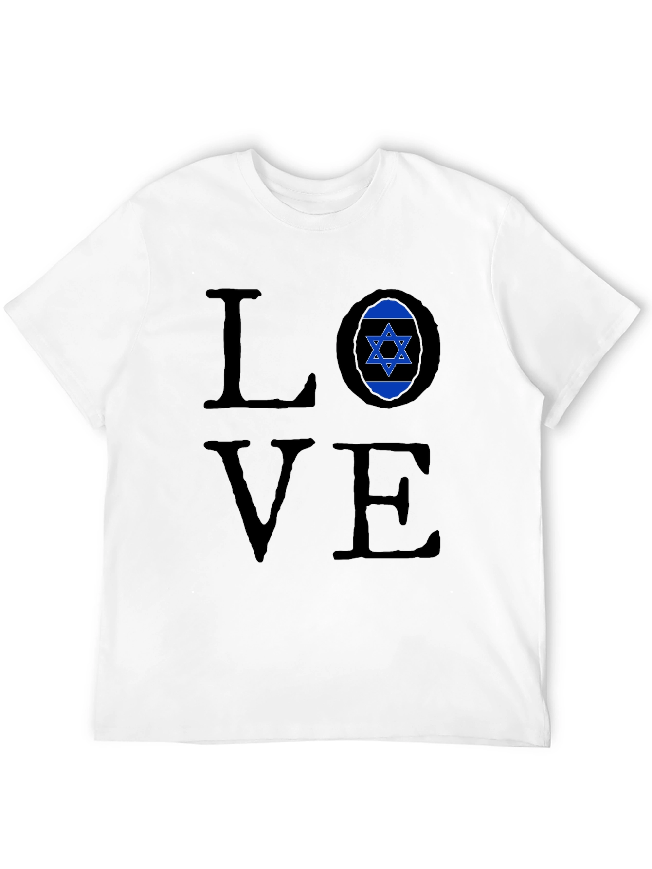 Love Israel Graphic Black T-Shirt