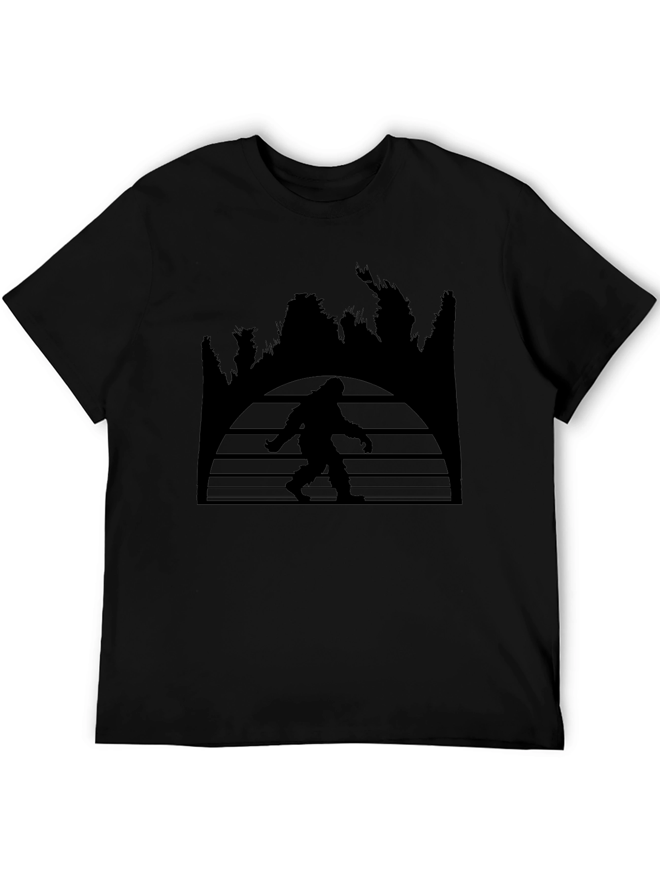 Bigfoot Sunset Graphic Tee - Black T-Shirt