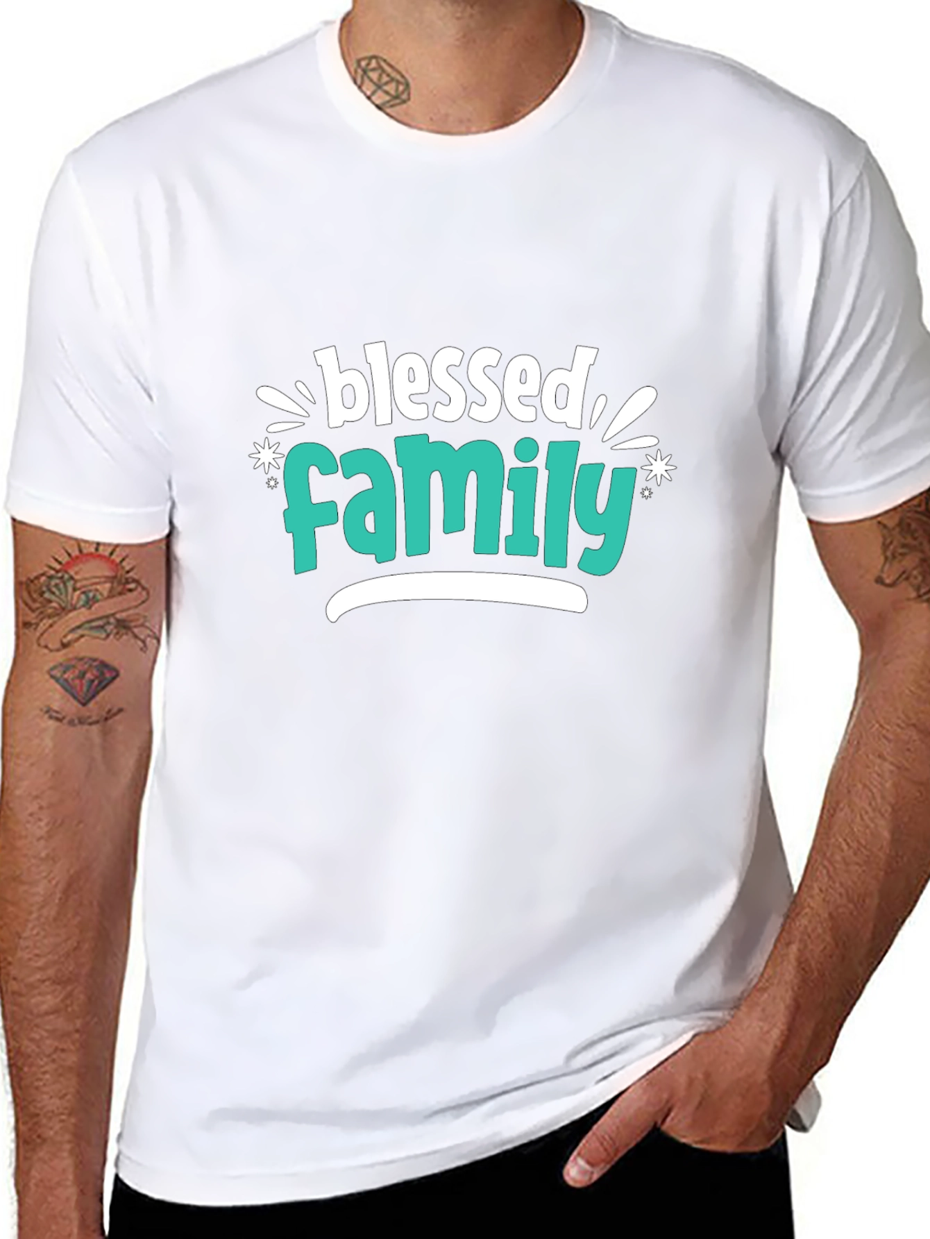 Blessed Family Graphic Tee - Stylish Comfort