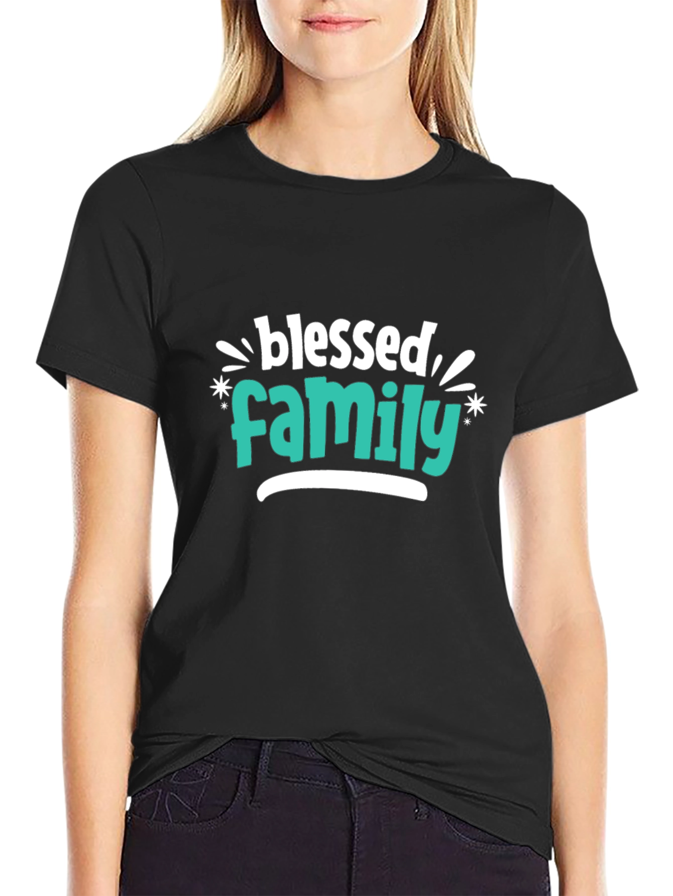 Blessed Family Graphic Tee - Stylish Comfort