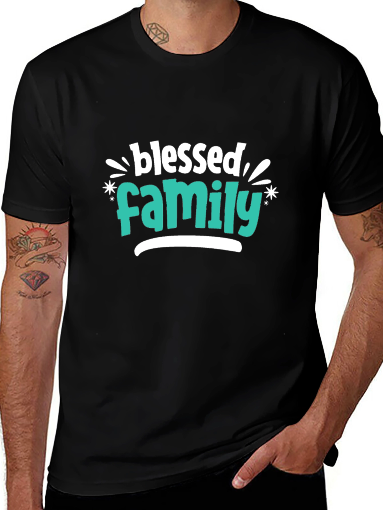 Blessed Family Graphic Tee - Stylish Comfort